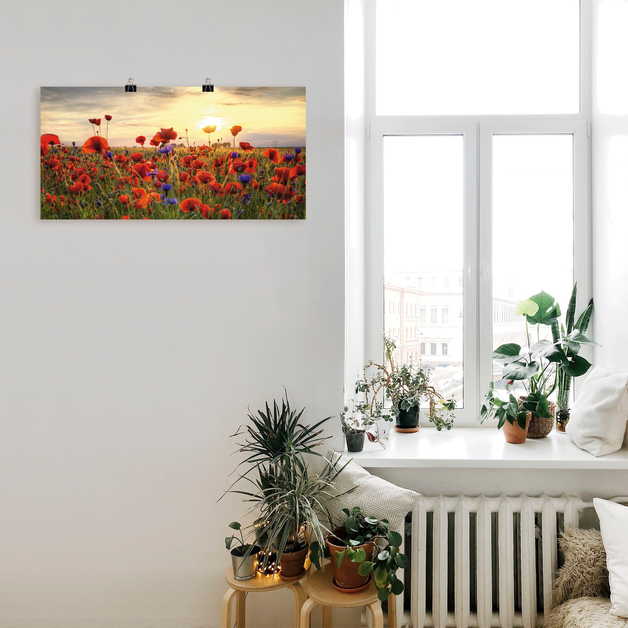 Artland Wandbild »Mohnblumen« Blumen 1 Stk. tlg. als Alubild, Leinwandbild, Poster in verschied. Größen