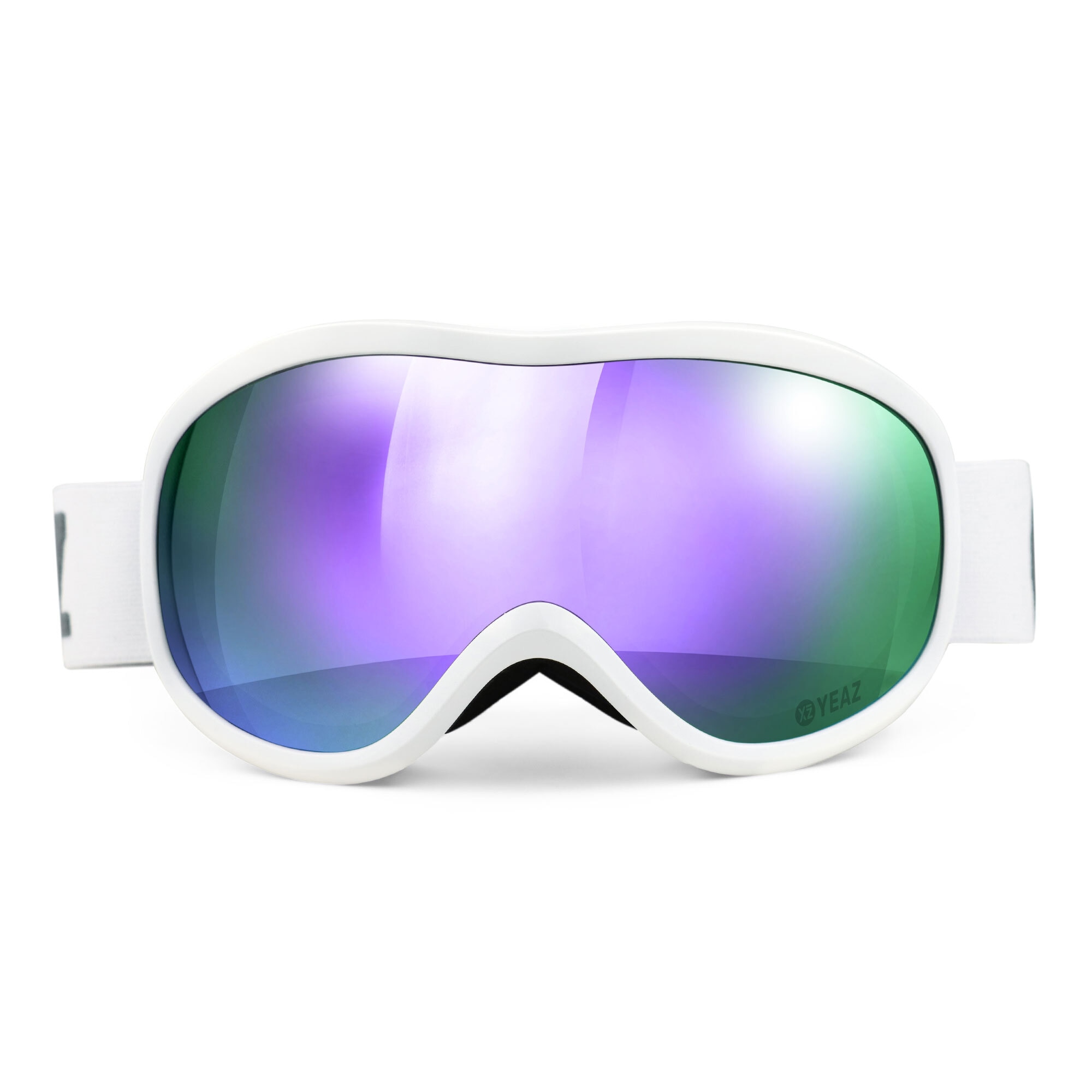 YEAZ Snowboardbrille »Ski- und Snowboard-Brille violett/weiss STEEZE«