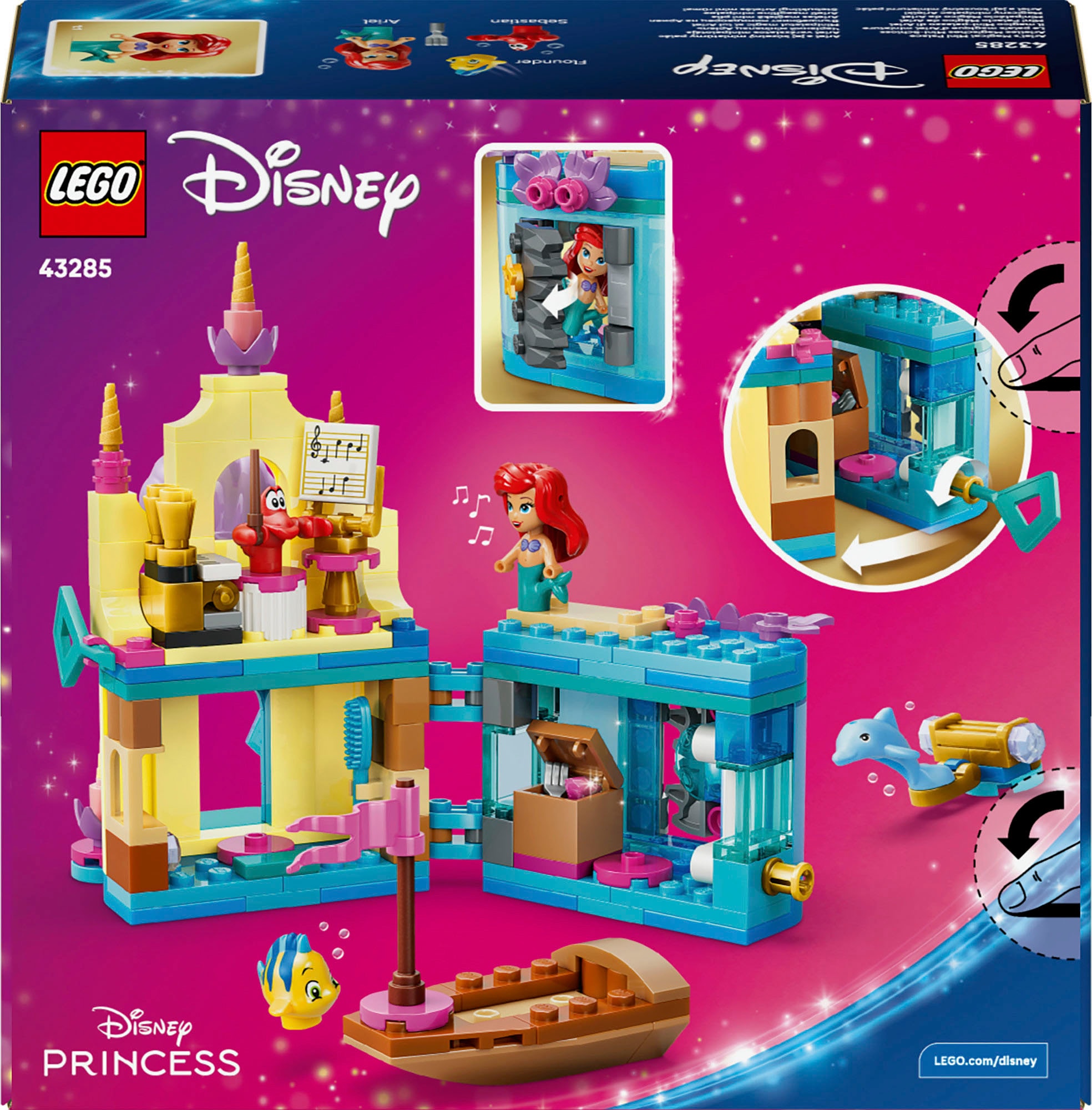 LEGO® Konstruktionsspielsteine »Arielles Magisches Mini-Schloss (43285), LEGO Disney Princess« Made in Europe