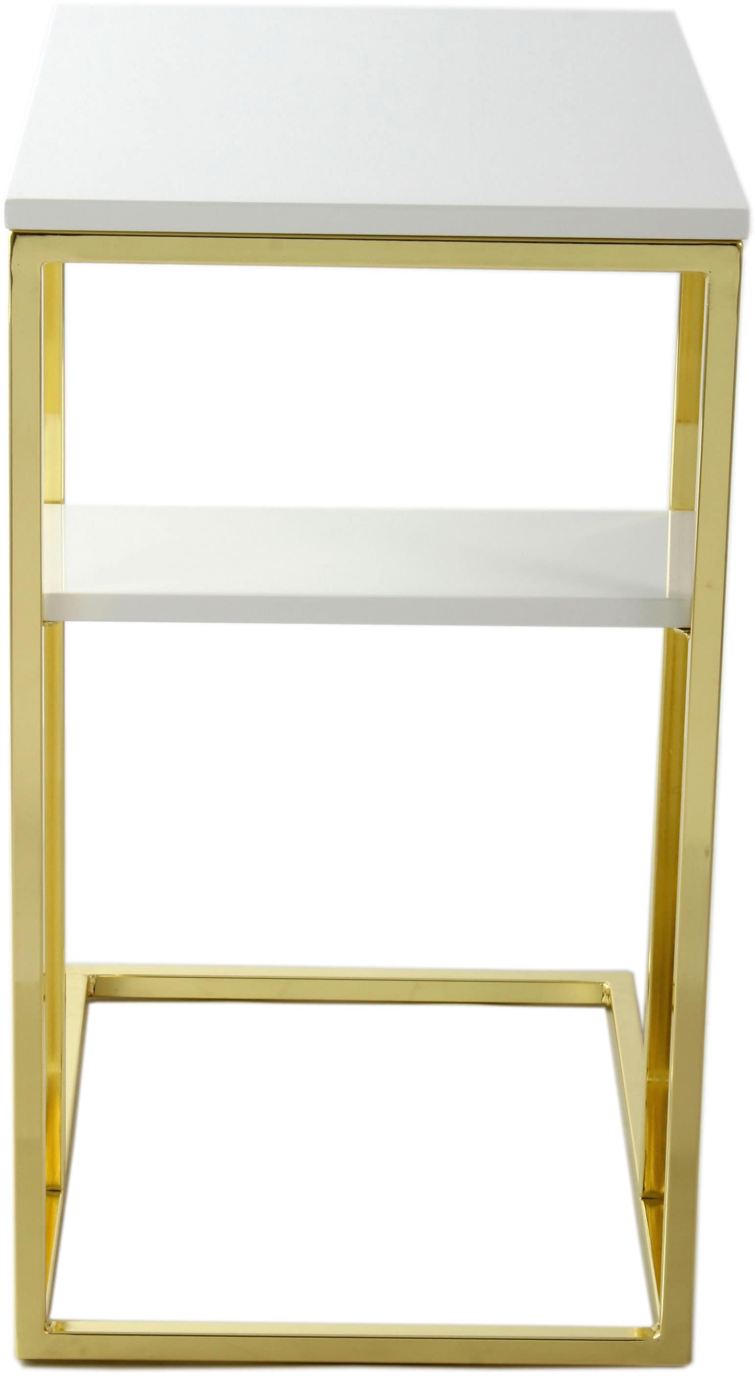 Kayoom Beistelltisch »Lucilla 225, Beistelltisch in eleganter Optik, in rechteckiger Form« 1 Stk. tlg. Modernes C-Form, dezentes Design, mit zusätzlicher Ablage