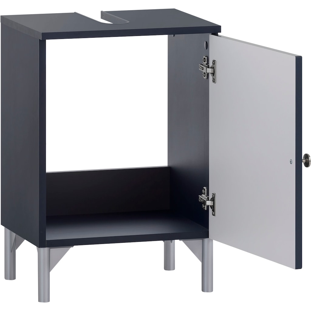 Schildmeyer Waschbeckenunterschrank »Jesper Breite 40,3 cm«, Tür in Landhausoptik, Griff und Beschläge aus Metall