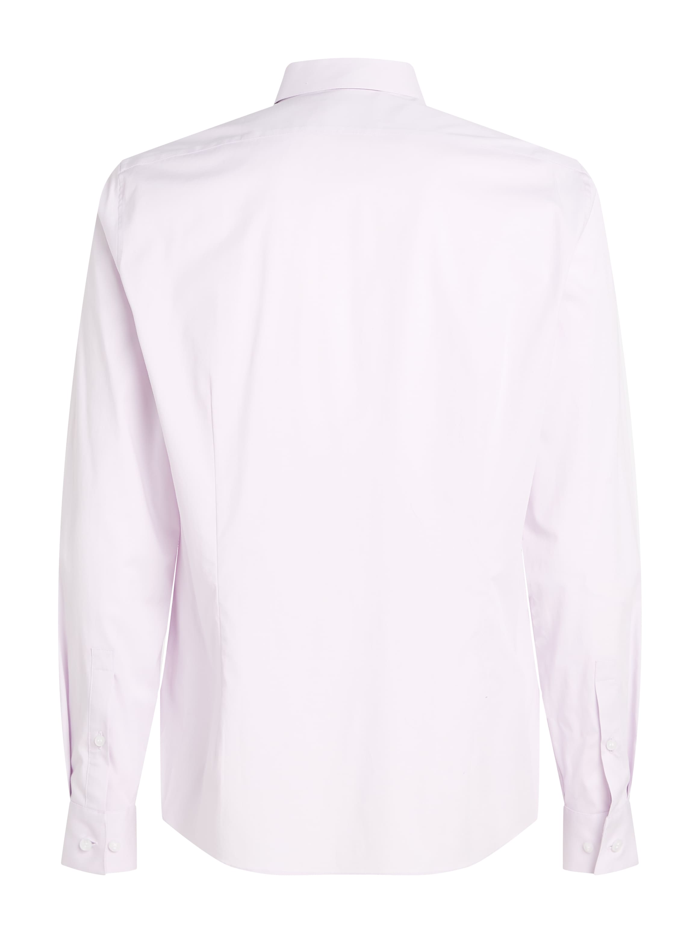 Calvin Klein Businesshemd »POPLIN STRETCH SLIM SHIRT«, mit Kentkragen, Logoprint auf Brusthöhe