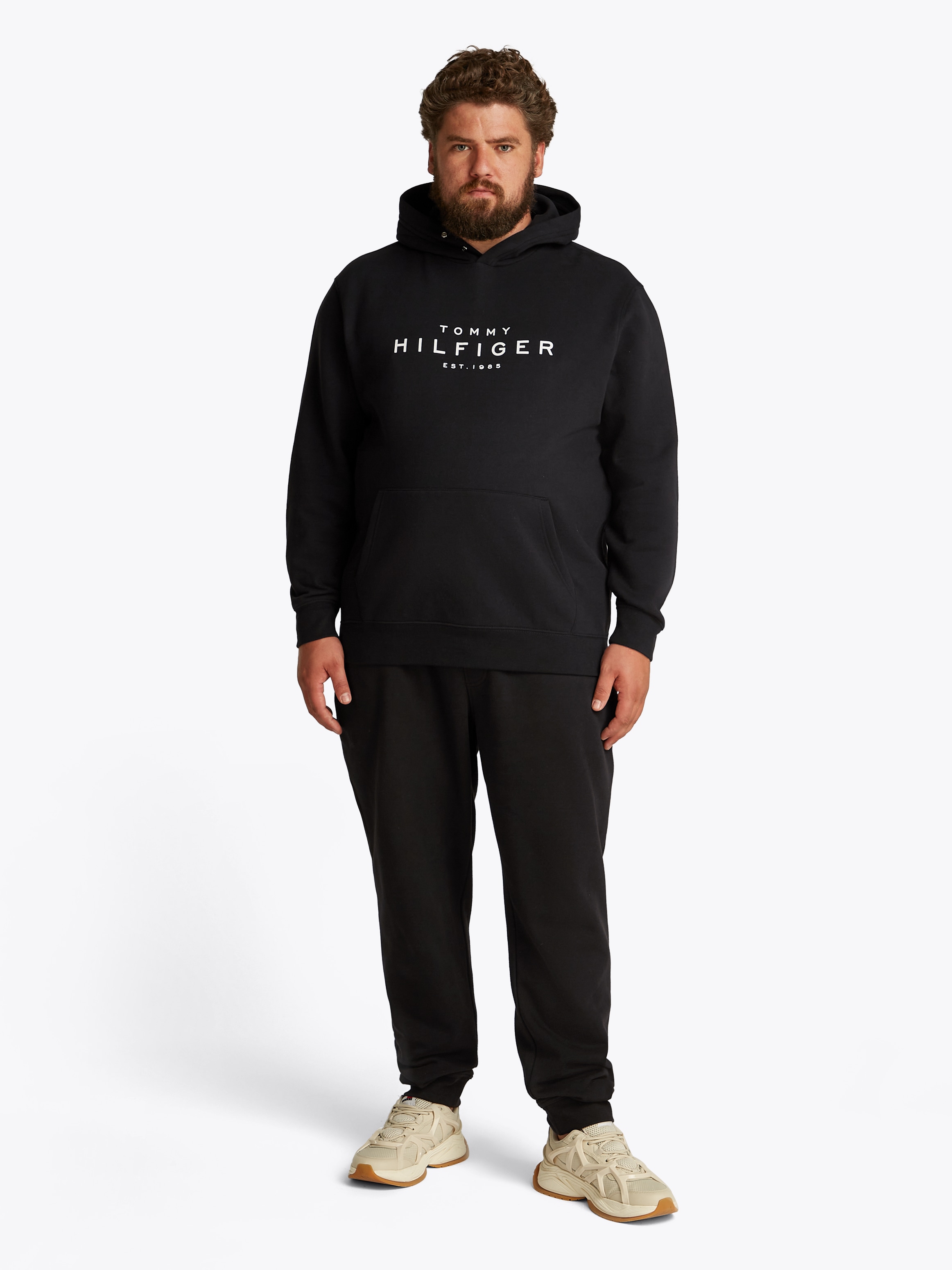 Tommy Hilfiger Big & Tall Sweatshirt »BT-TOMMY HILFIGER HOODY-B«, in Großen Größen, Logostickerei
