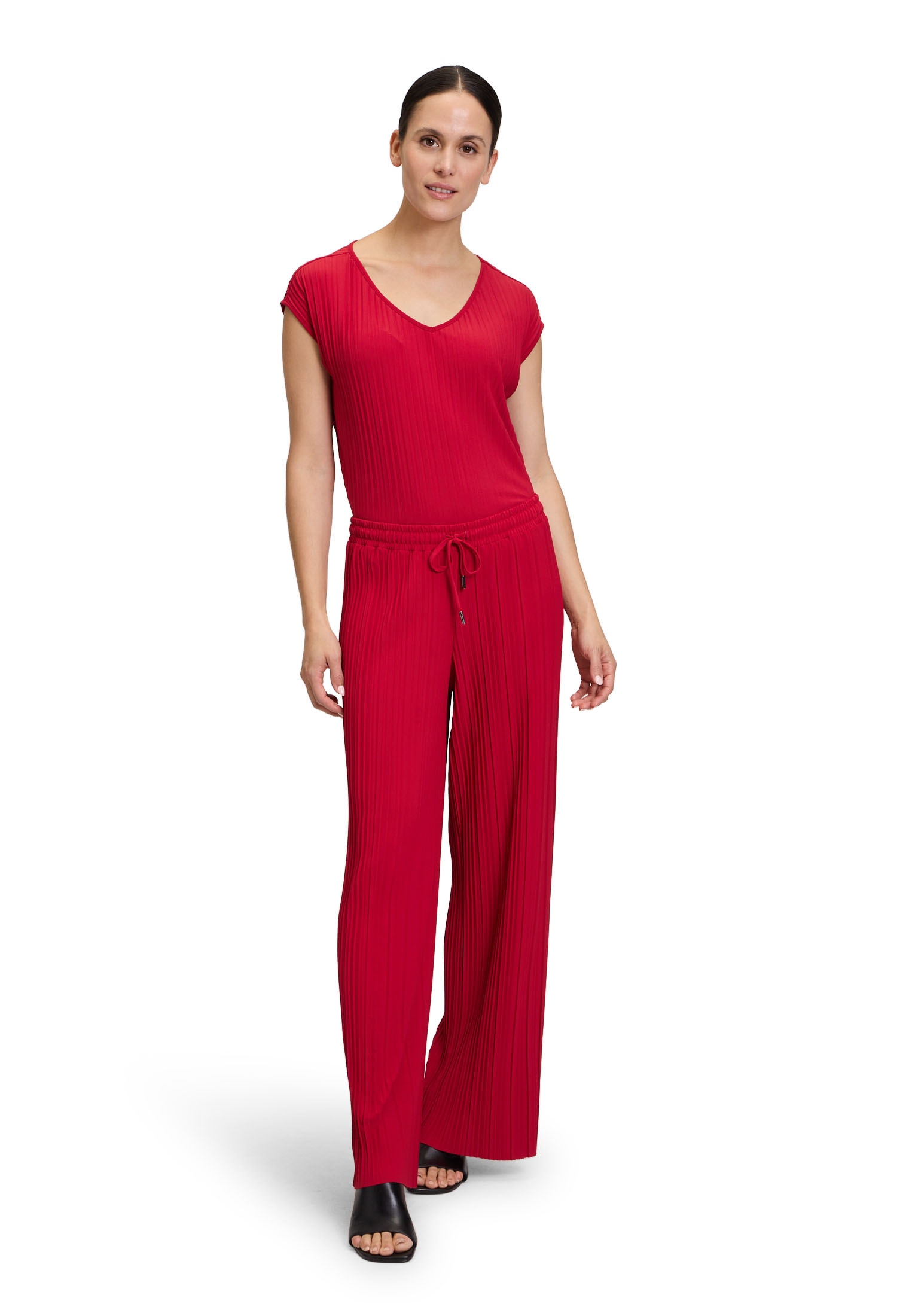 Betty&Co Stretch-Hose »Stretch-Hose mit Plissee«