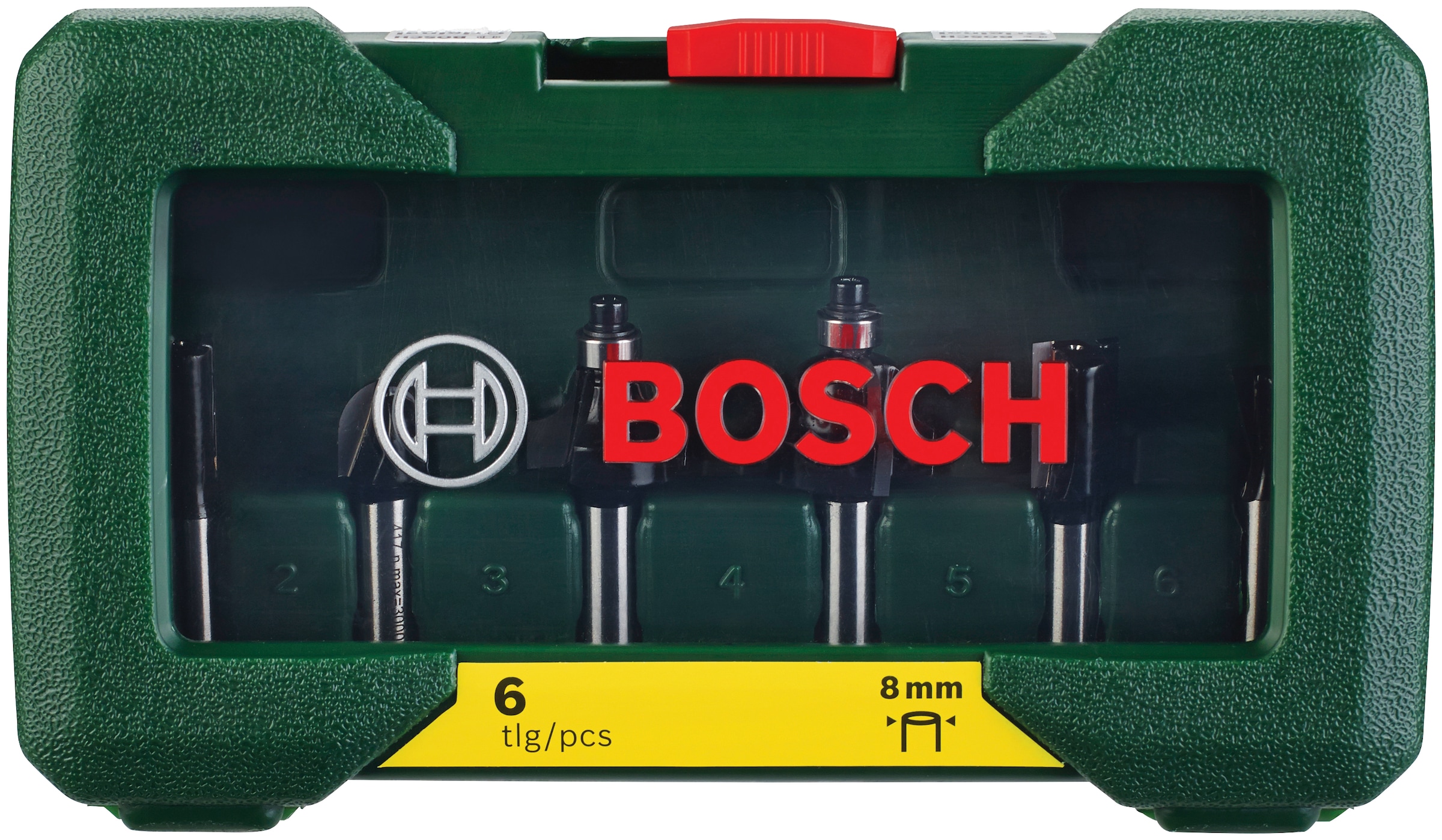 6 mit 3 kaufen Jahren Schaft Home tlg.), 8 Bosch & online HM-Fräser Garden mm XXL | Garantie Fräsbohrer, (Set,