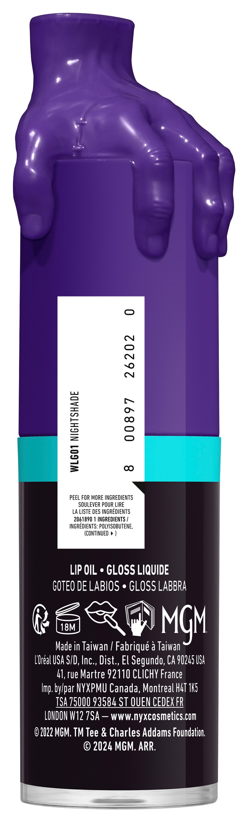NYX PROFESSIONAL MAKEUP Lipgloss »WEDNESDAY MYSTERY LIP OIL« besonders glänzendes Finish, schimmernde Textur