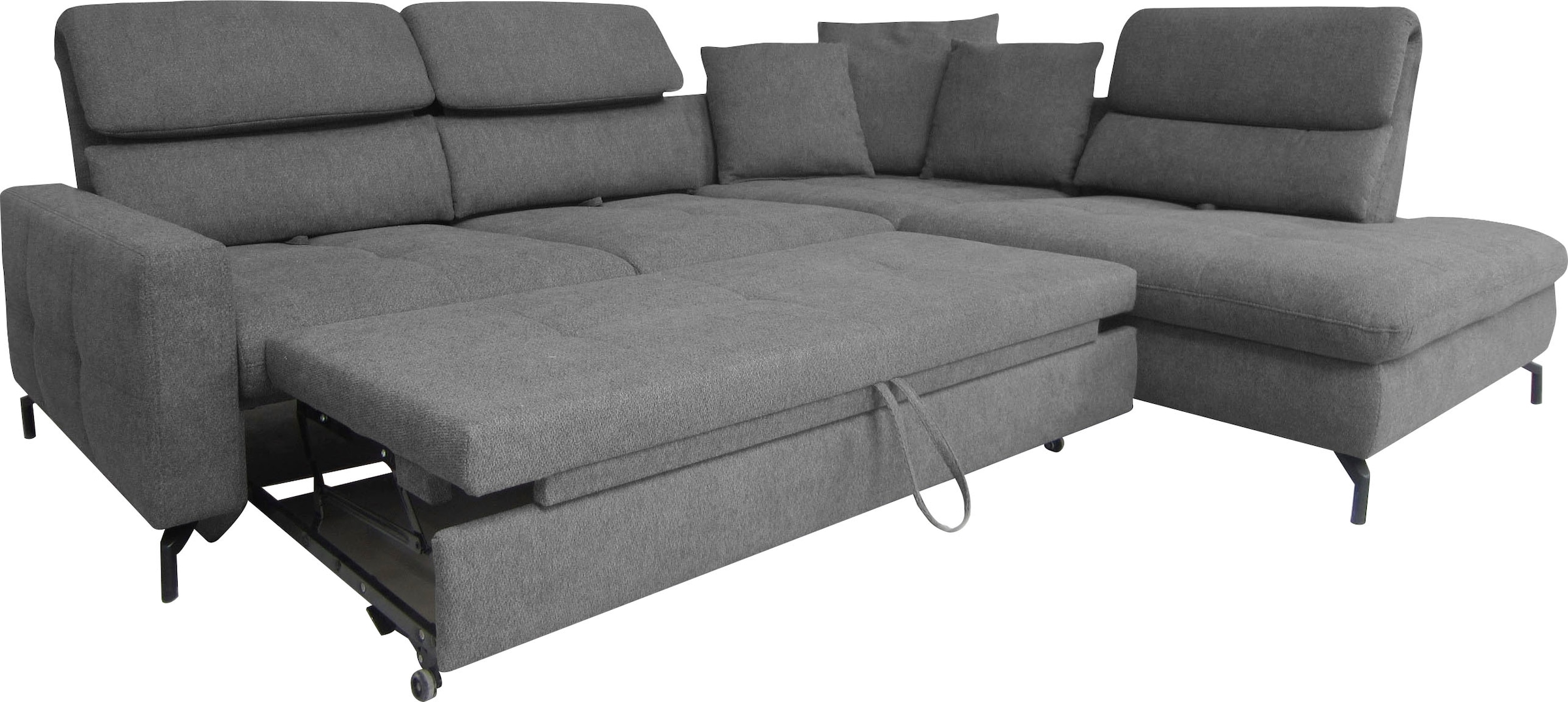 alina Ecksofa »Louis«, Breite 286 cm, Rückenlehnenverstellung, wahlweise mit Bettfunktion