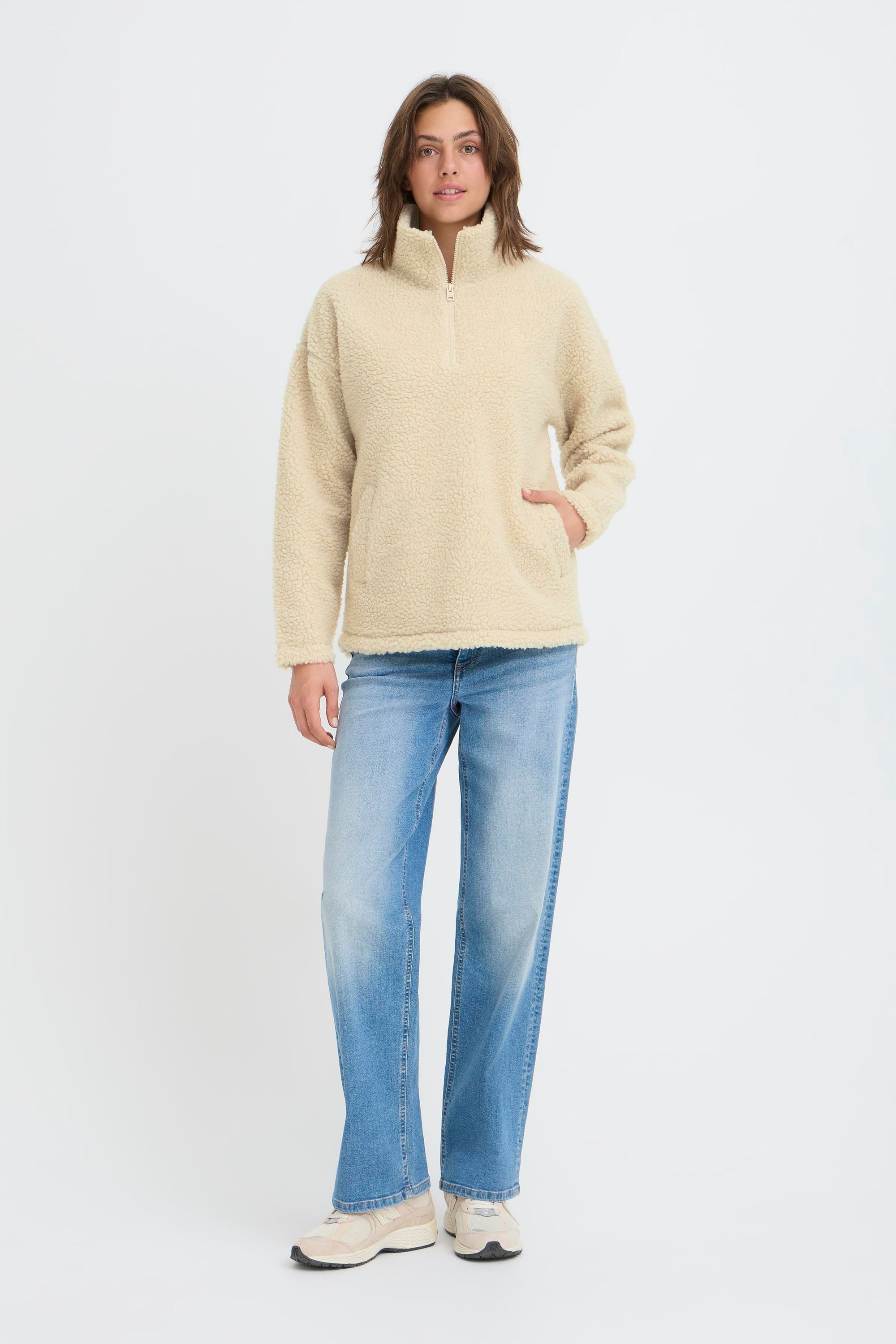 OXMO Strickfleece-Pullover »Fleecejacke OXTolirone«