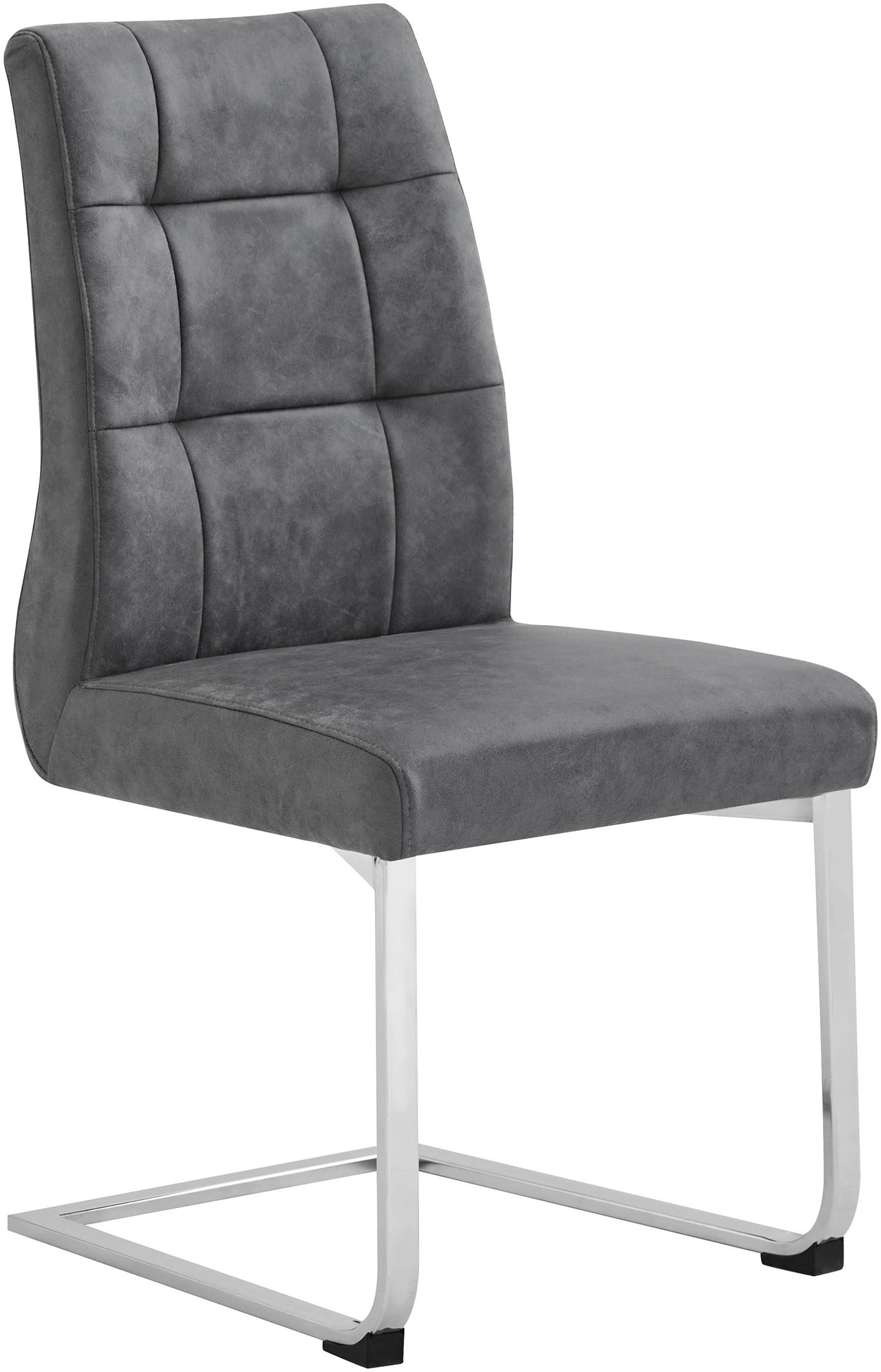 byLIVING Esszimmerstuhl »Marlen XXL«, (Set), 2 St., Microfaser, bis zu 150 kg belastbar, Vintage-Bezug, Freischwinger