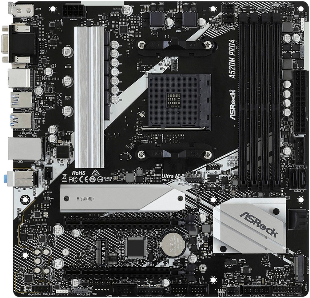 Asrock Mainboard »A520M Pro4«