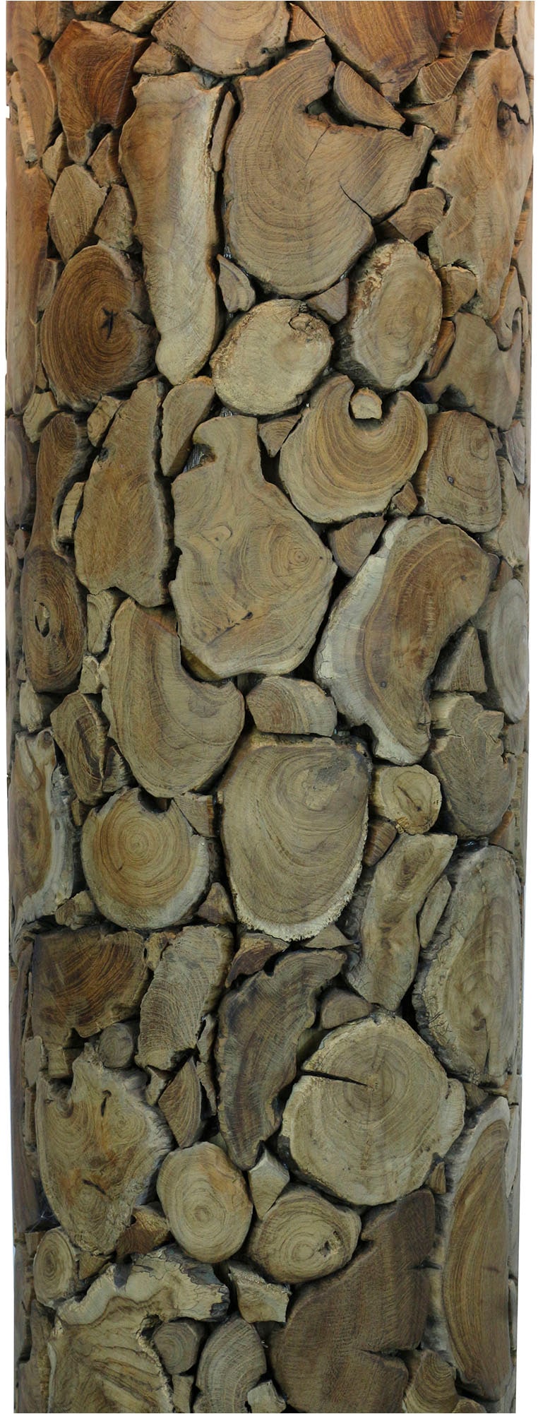 SalesFever Stehlampe »Maelis Handgefertigtes Treibholz-Design mit natürlichem Leinenschirm« E27 1 Stk. 1x E27 bis 60 W, 170 cm, Bodenlampe aus Treibholz mit Fußschalter