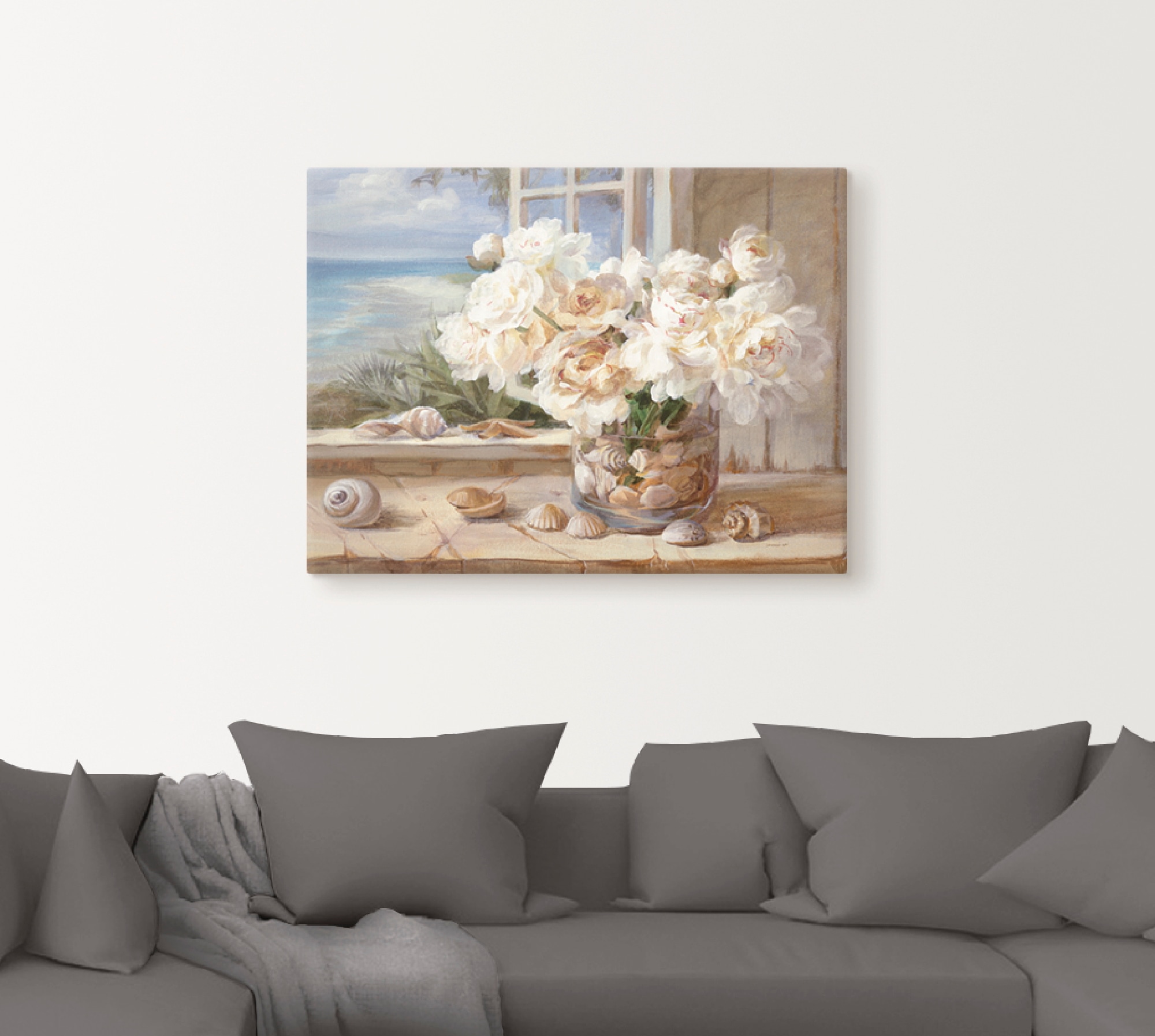 Artland Leinwandbild »Am See« Arrangements 1 Stk. tlg. auf Holzrahmen gespannt