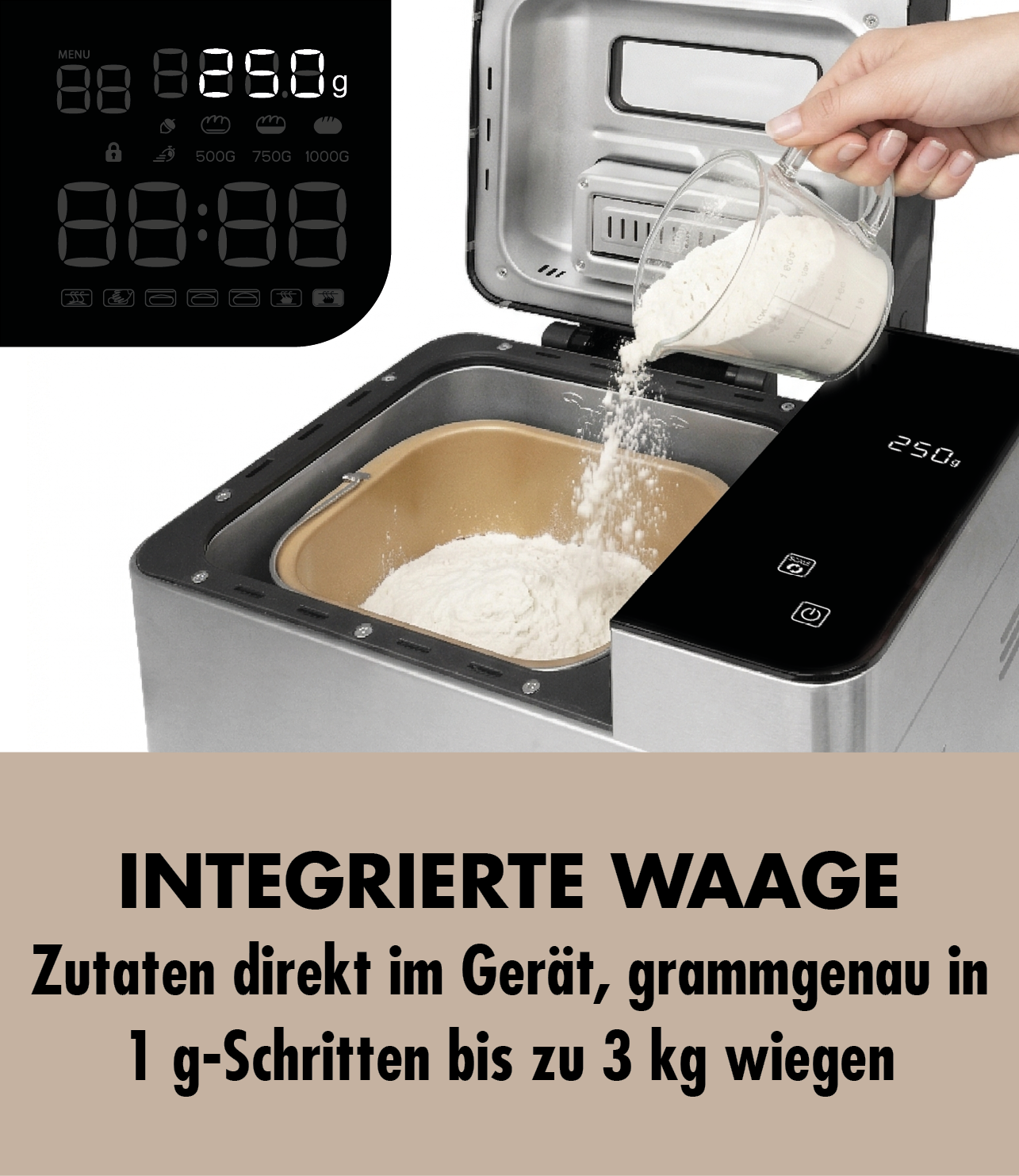 Gastroback Brotbackautomat »SCALE & CRUST PRO 42828« 18 Programme