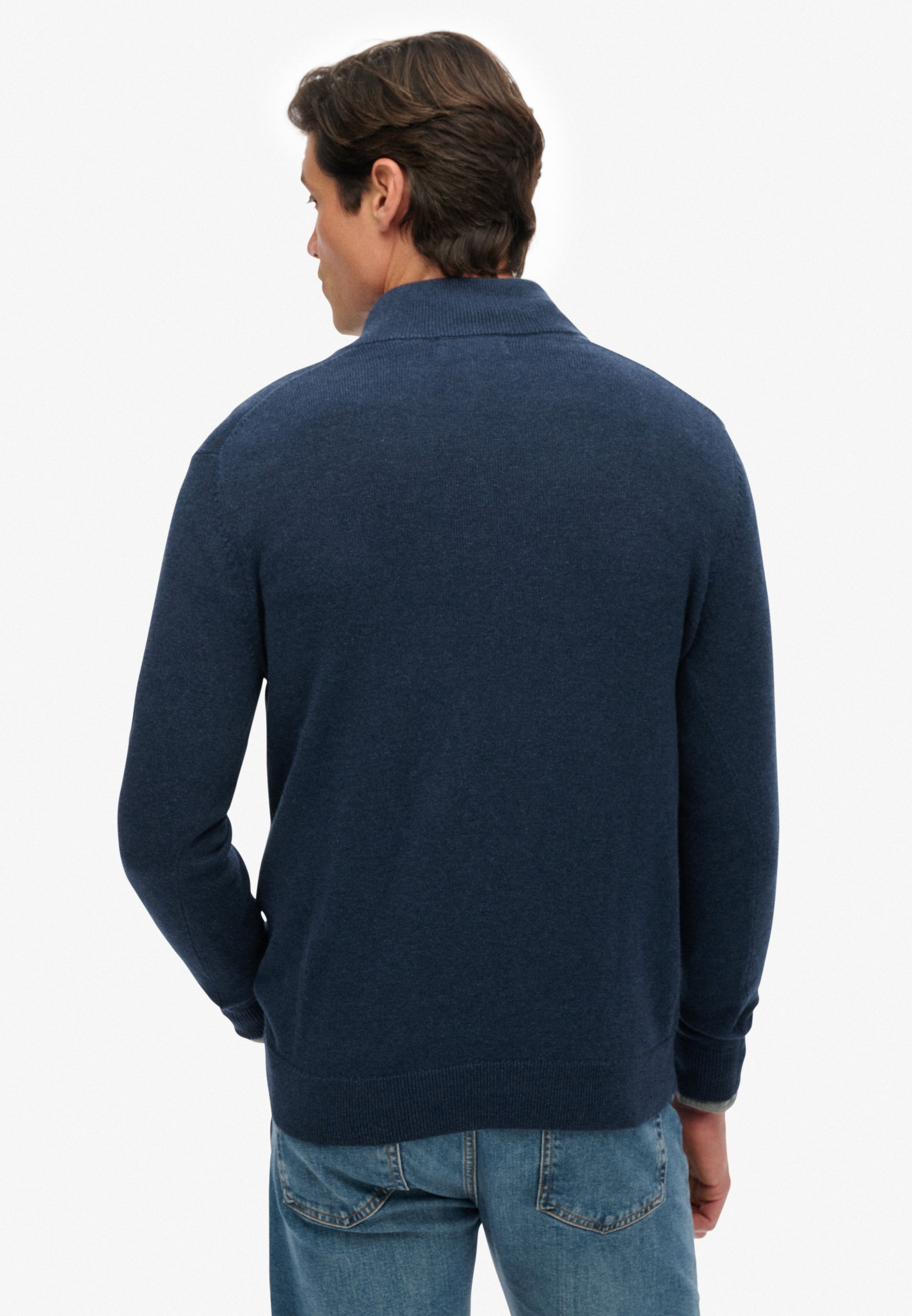 Superdry Strickpullover »ESSENTIALS COTTON HALF ZIP«