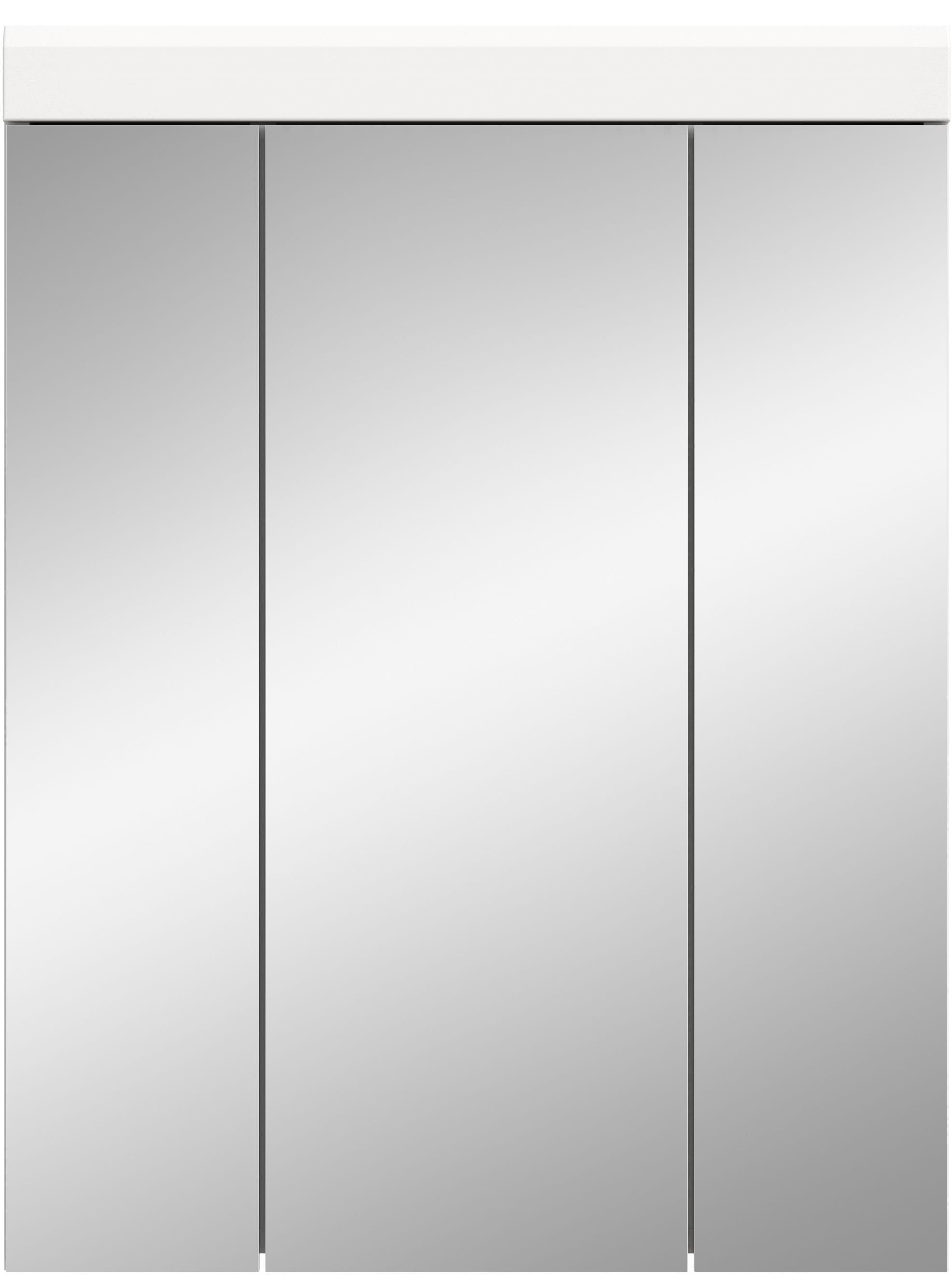 INOSIGN Badezimmerspiegelschrank »SIENA, Breite 60cm, 3 Spiegeltüren, 9 Fächer, 6 Einlegeböden« TOPSELLER!,  in verschiedenen Farben erhältlich, Badmöbel, Spiegel, Badschrank, Bad