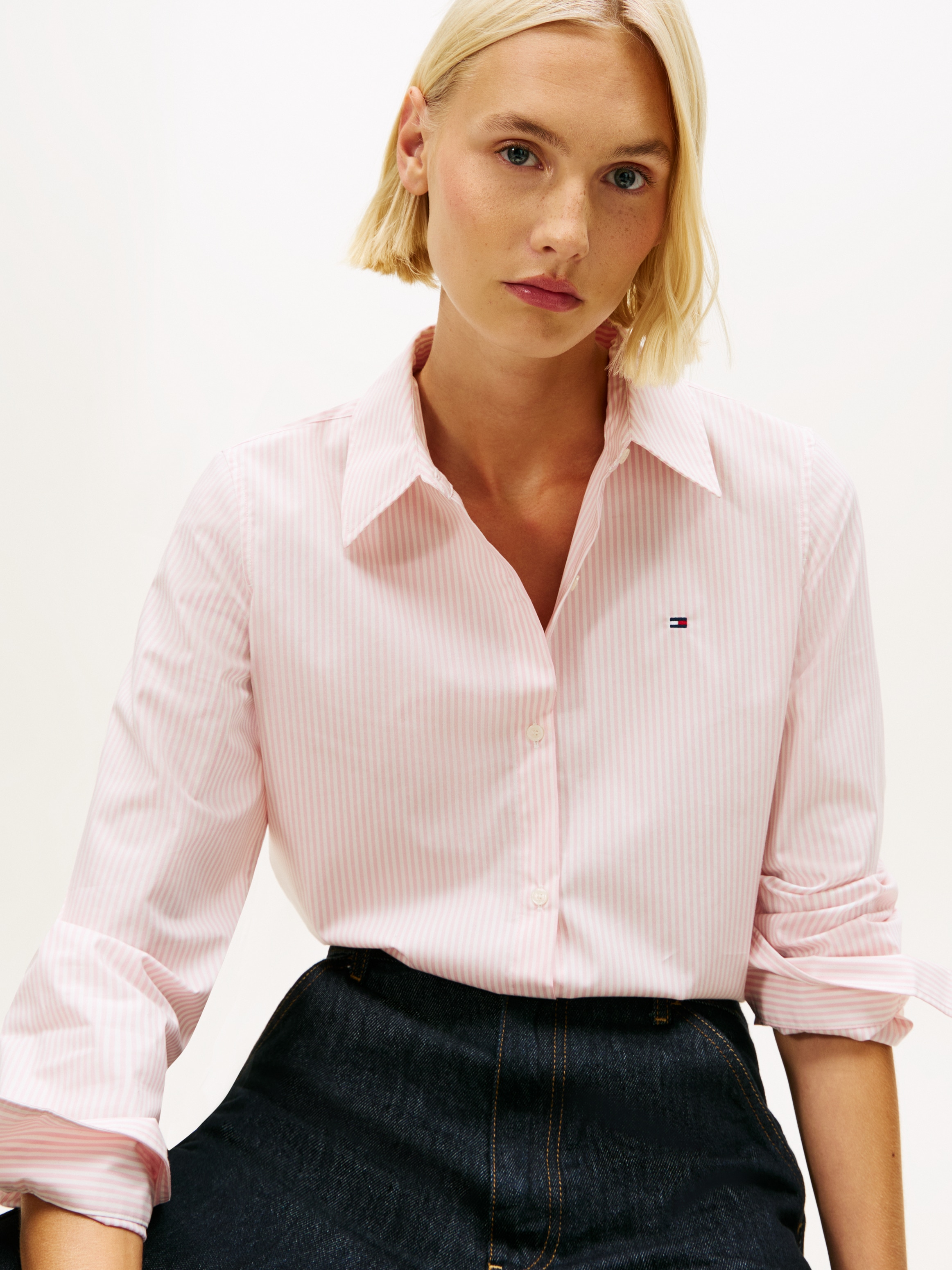 Tommy Hilfiger Hemdbluse »ESS POPLIN REGULAR SHIRT« Langarm, Regular Fit
