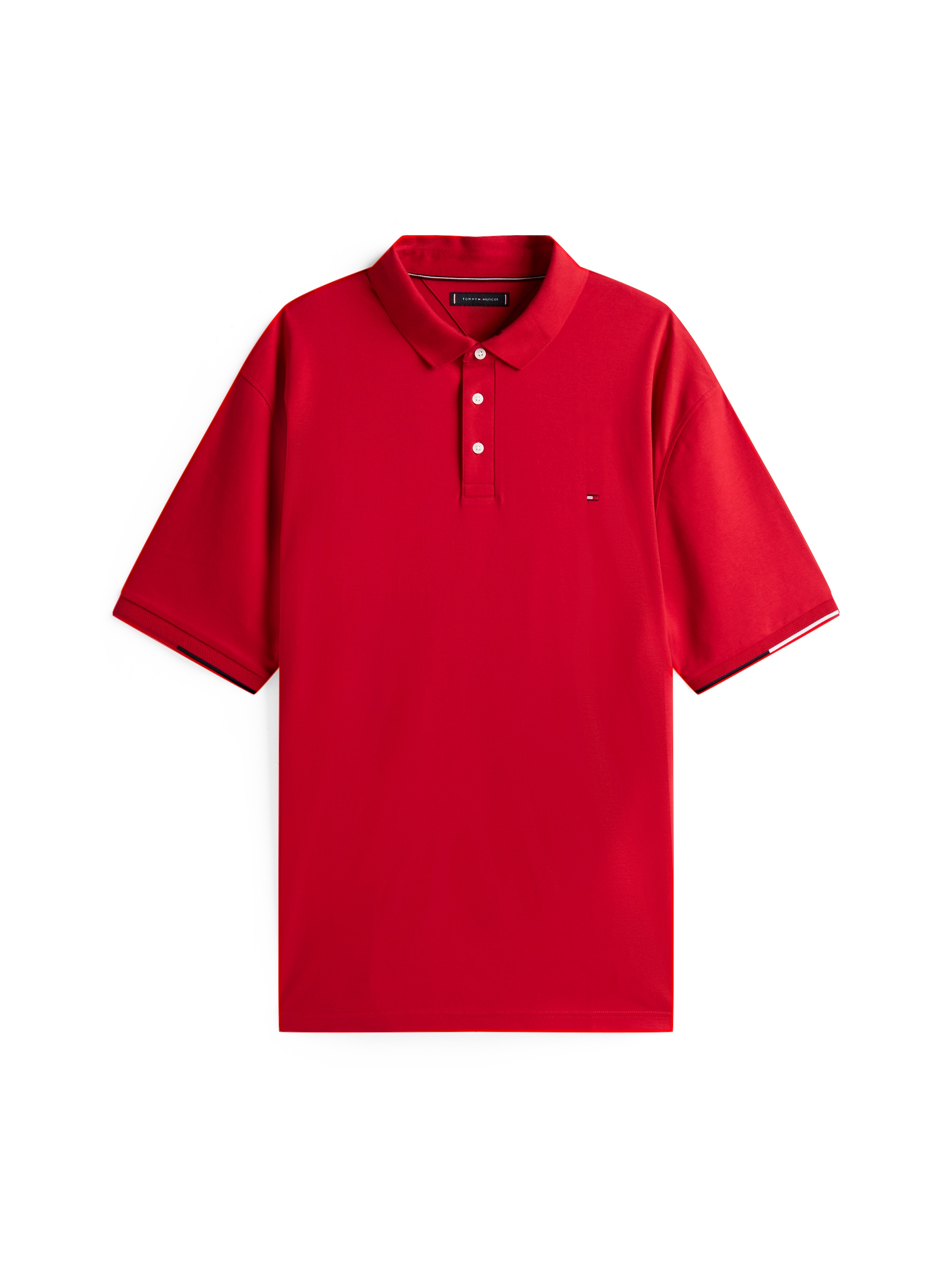 Tommy Hilfiger Big & Tall Poloshirt »BT-INTERLOCK FLAGCUFF SLIM FIT-B«, Große Größen