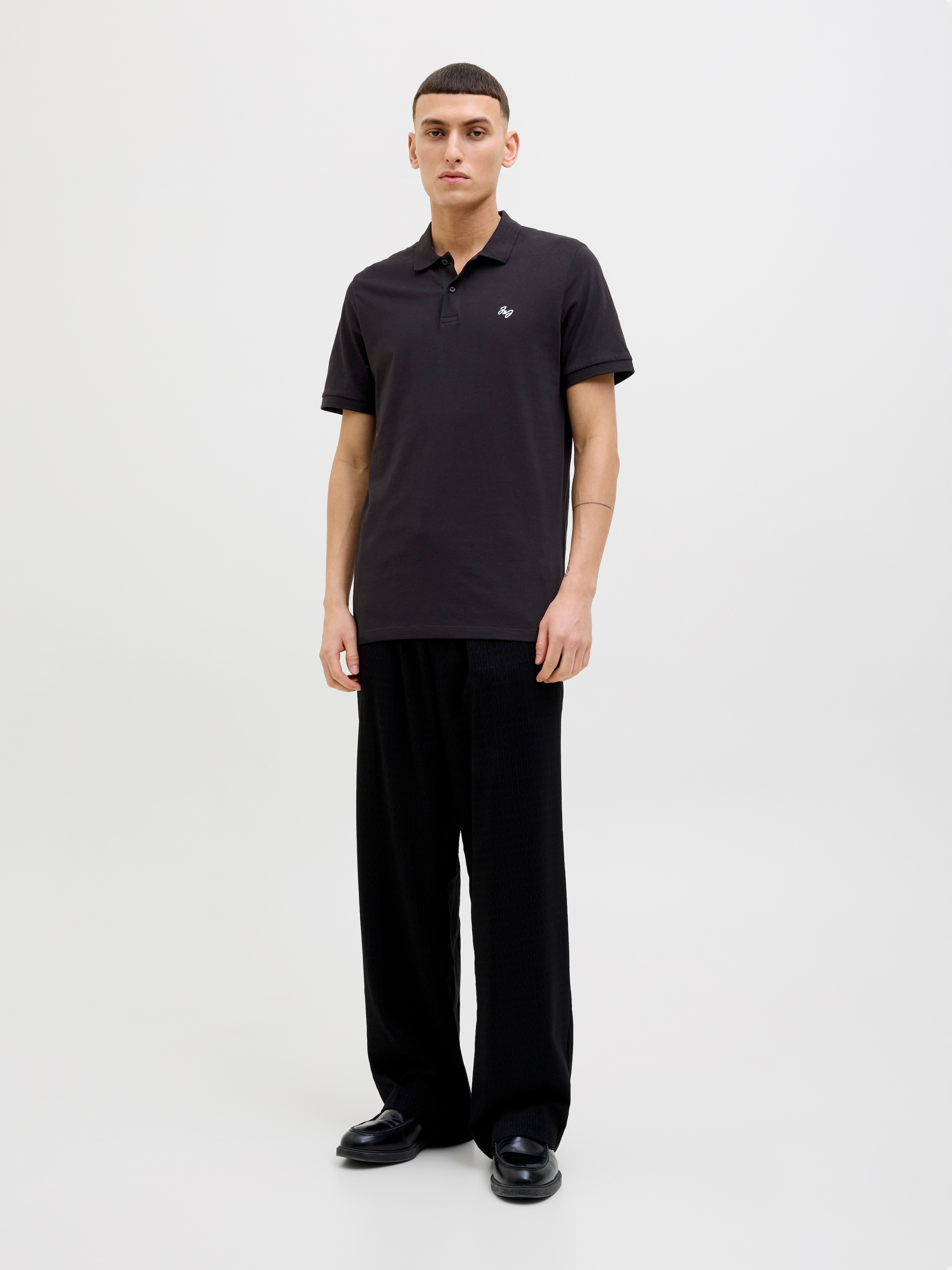 Jack & Jones Poloshirt »JJEJERSEY LOGO POLO SS SN«, mit Logo Stickerei