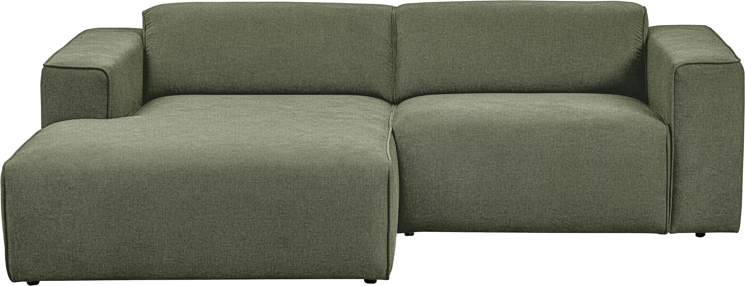 andas Ecksofa »Noord«, mit Kedernaht, Breite 234 cm, Cord, Struktur, Webstoff
