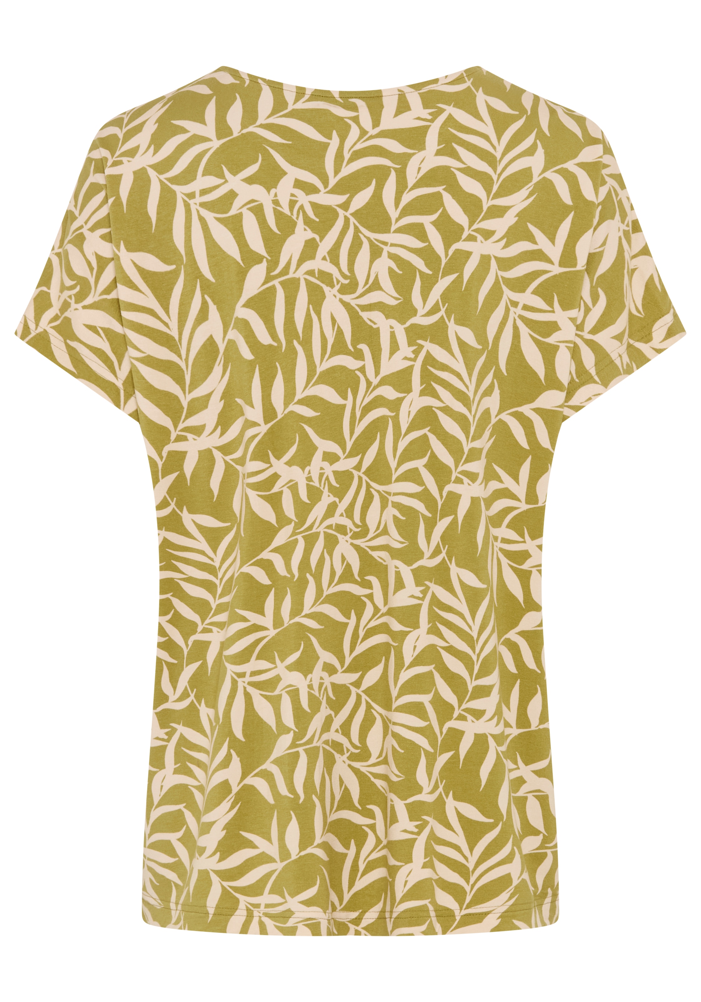 Laura Scott CURVE T-Shirt casual Stil, Figurumspielende Passform, geblümt