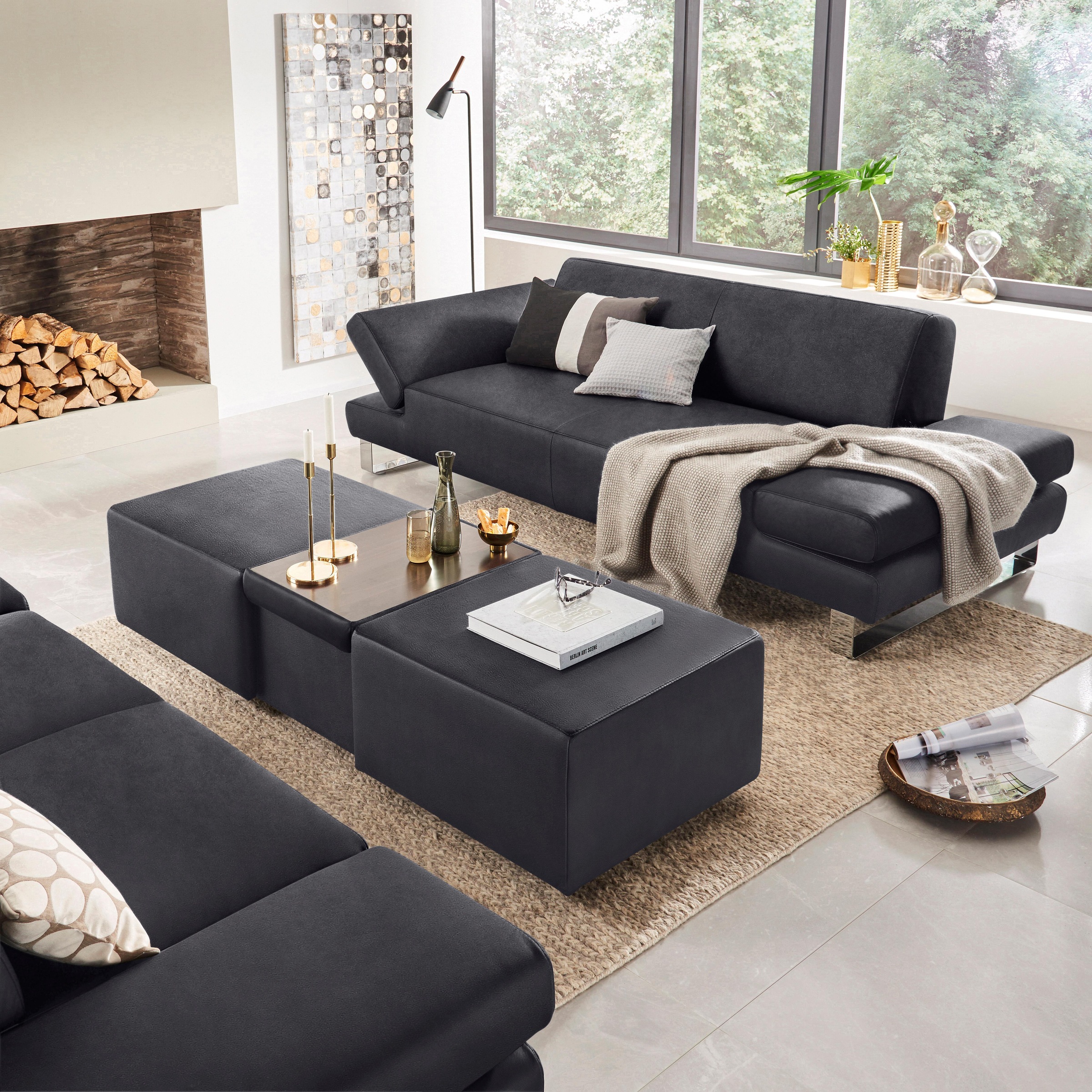W.SCHILLIG 2-Sitzer »taboo Designsofa mit hohem Sitzkomfort«, mit Normaltiefe, inklusive Armlehnenverstellung