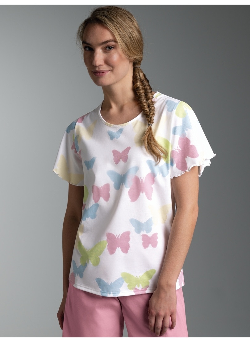 Trigema T-Shirt »TRIGEMA T Shirt mit Allover-Druck "Schmetterlinge"« 1