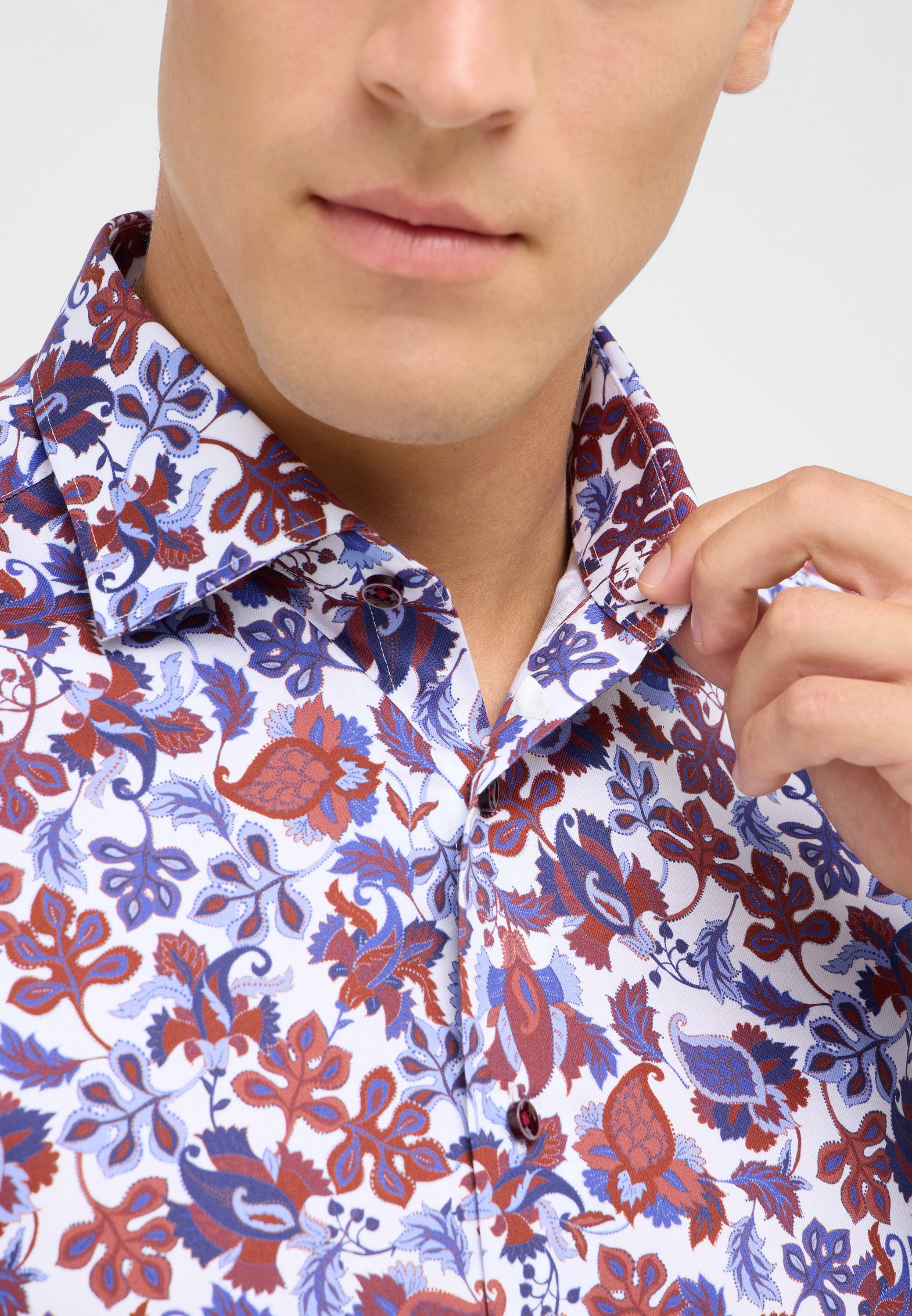 Eterna Langarmhemd »SLIM FIT« NON IRON (bügelfrei)