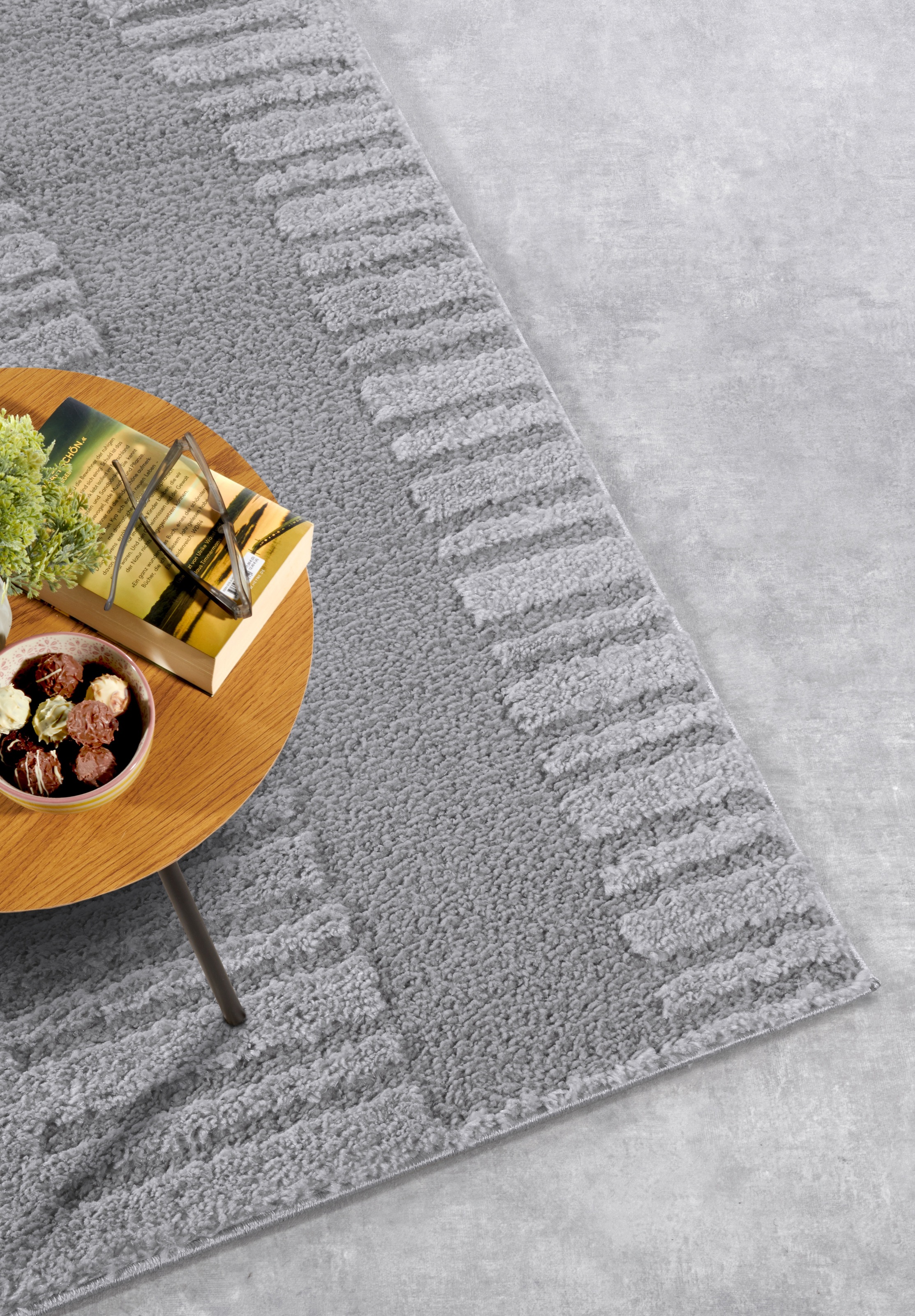 ELLE DECORATION Designteppich »Bartoux«, rechteckig, 18 mm Höhe, Hochflor, Shaggy, Läufer, weich, Langflor, modern, Hoch Tief Effekt