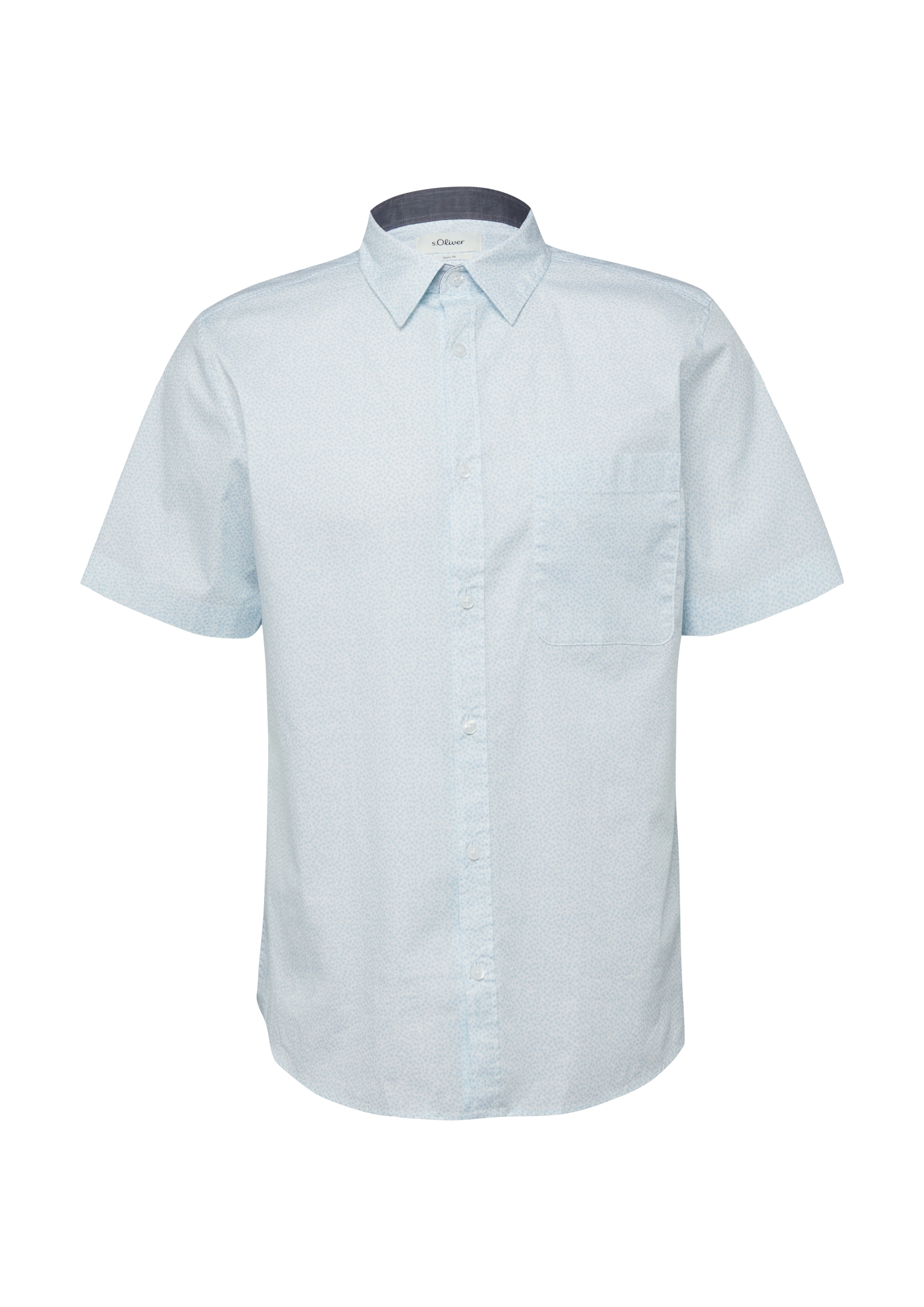 s.Oliver Kurzarmhemd mit Minimal-Muster