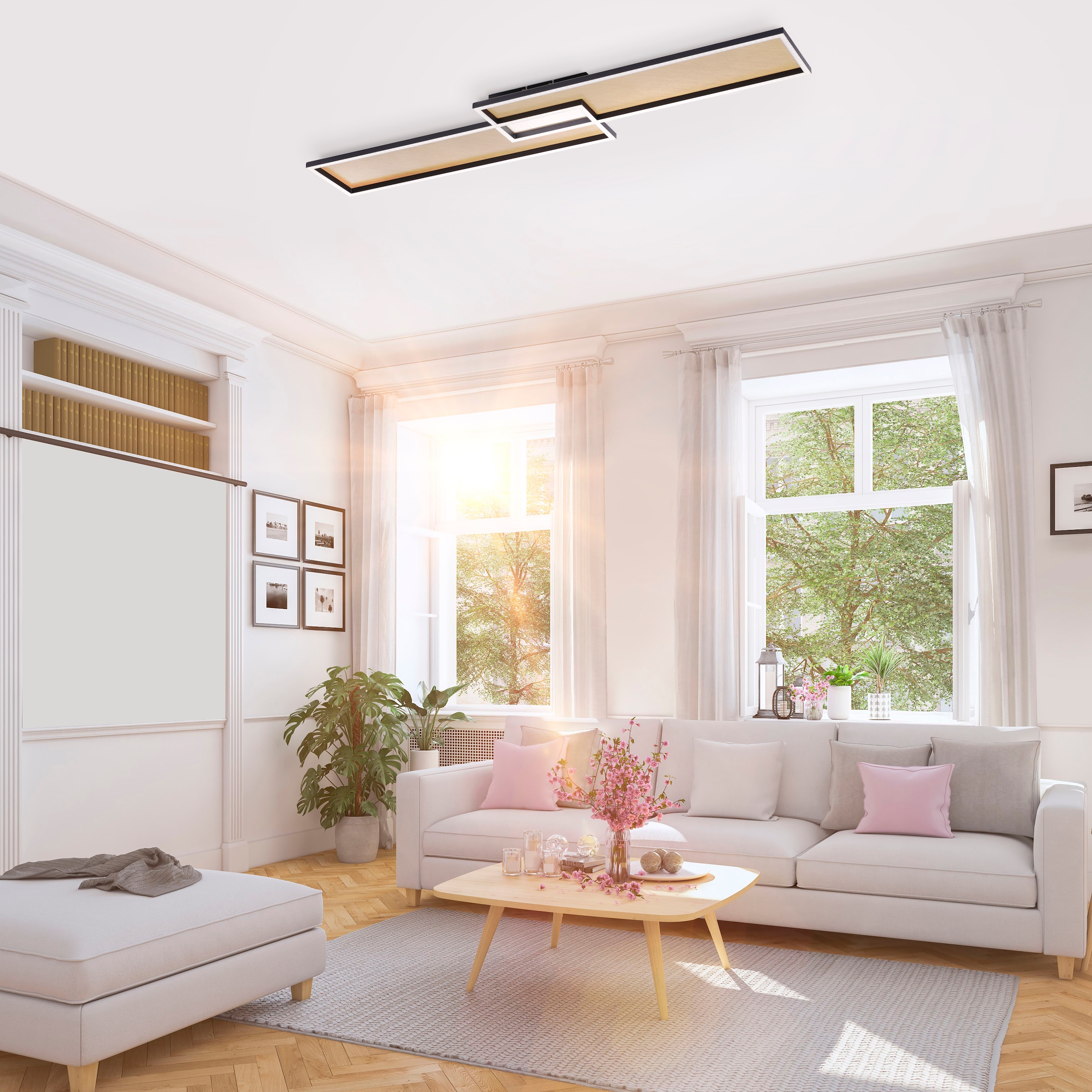 Paul Neuhaus Deckenleuchte »AMARA«, 1 flammig, Leuchtmittel LED-Board | LED fest integriert, Fernbedienung, Infrarot inkl.