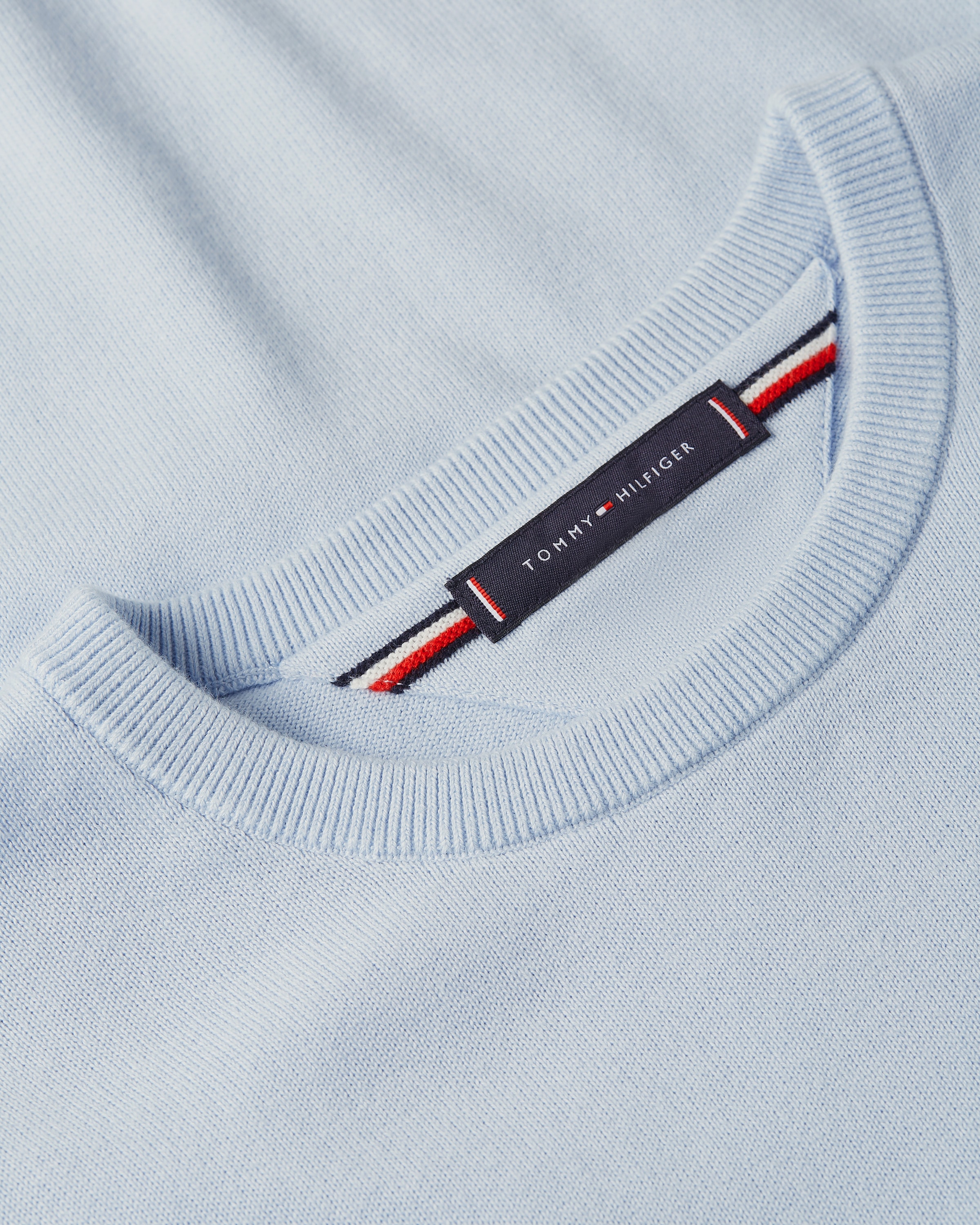 Tommy Hilfiger Rundhalspullover »ESSENTIAL COTTON CREW NECK«, 100% Baumwolle Crewneck Regular Fit Premium Mode