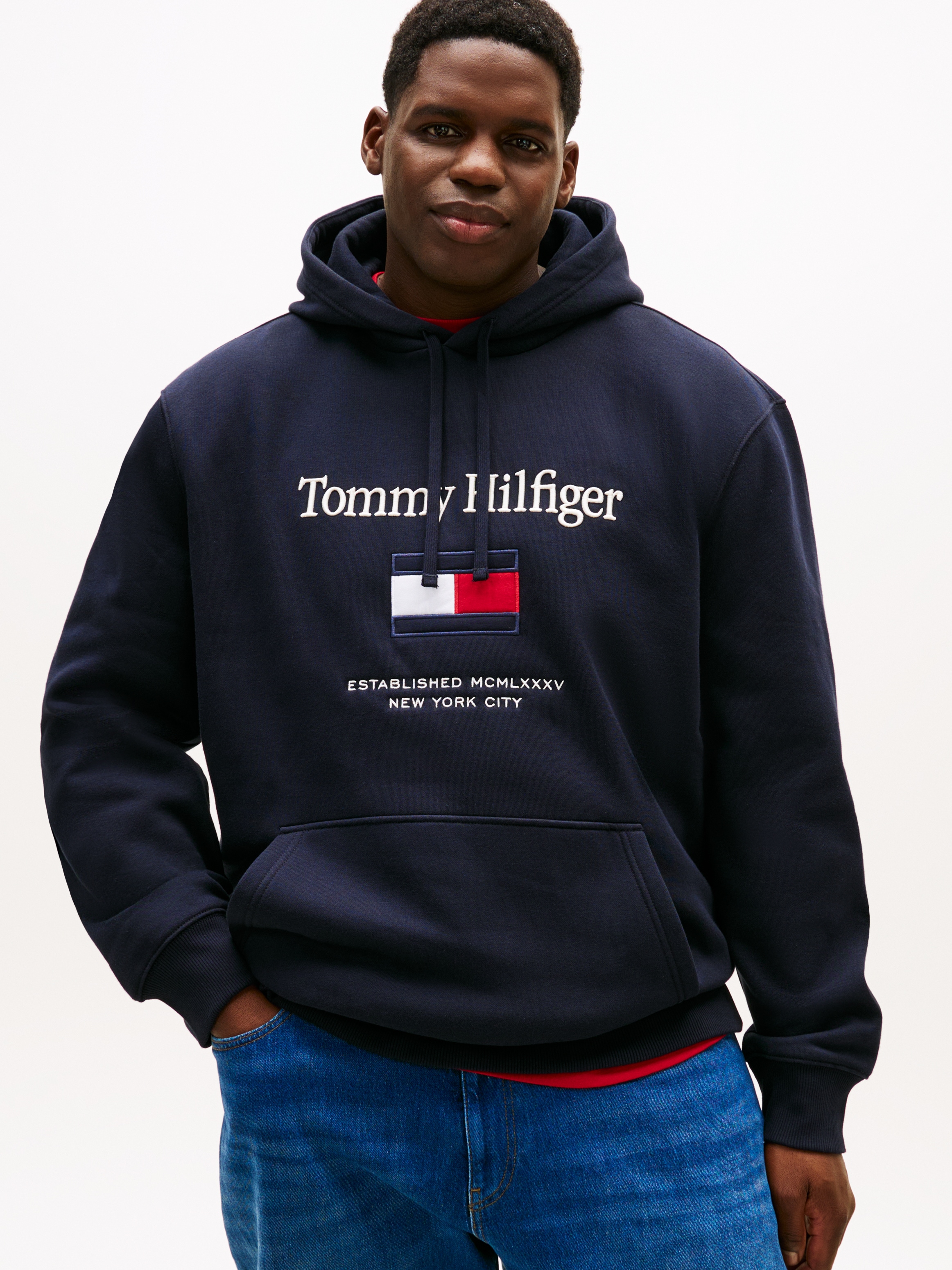 Tommy Hilfiger Big & Tall Hoodie »BT-TOMMY EMBRO FLAG«, Große Größen
