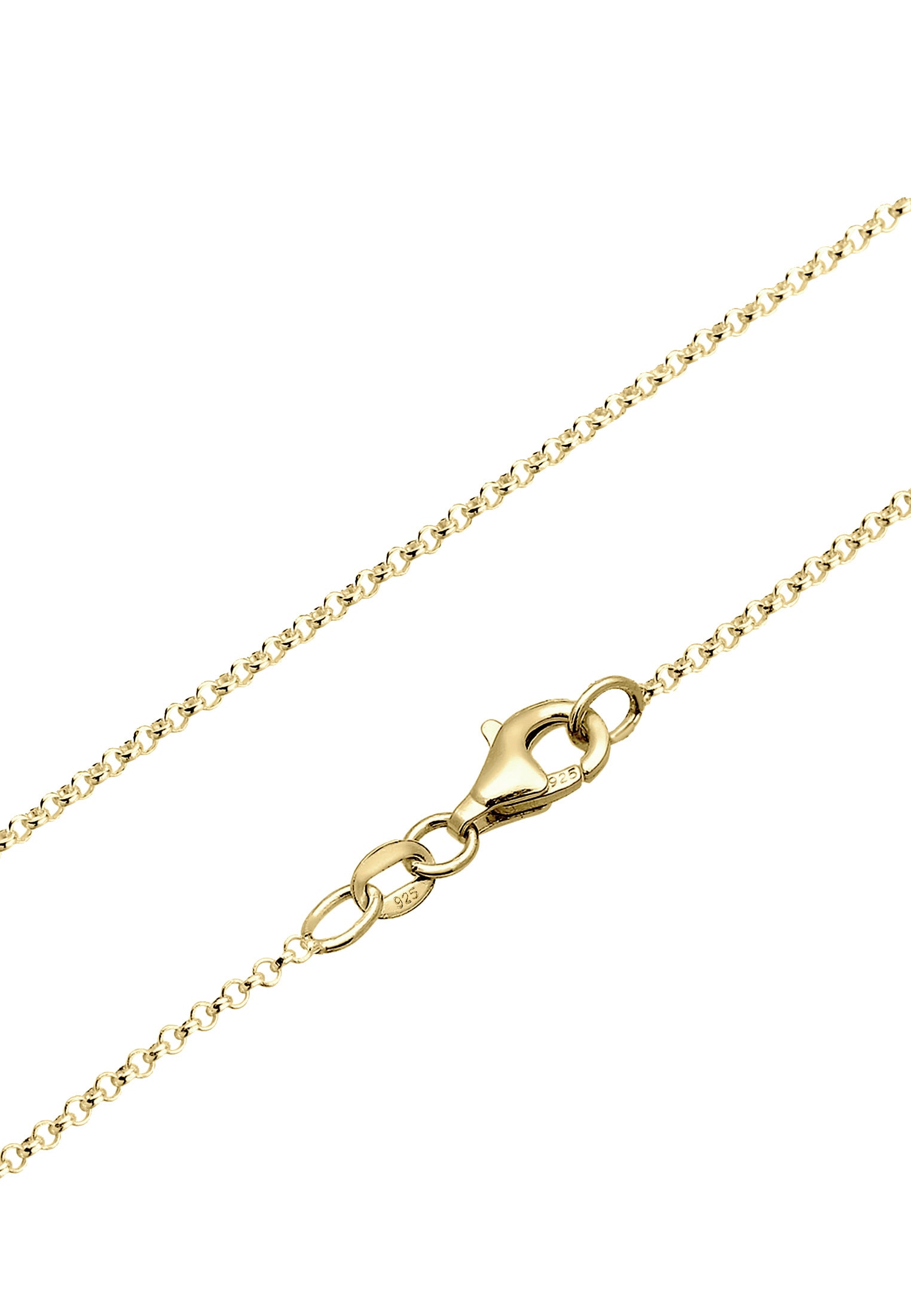 Elli Silberkette »Halskette Labradorit Edelstein 925 Sterling Silber vergoldet«