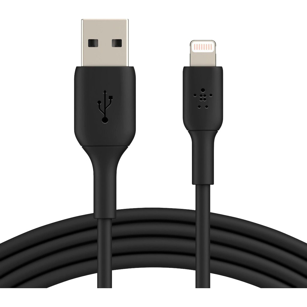 Belkin Smartphone-Kabel »Lightning Lade/Sync Kabel PVC mfi zertifiziert 2 m«, USB Typ A, Lightning, 200 cm