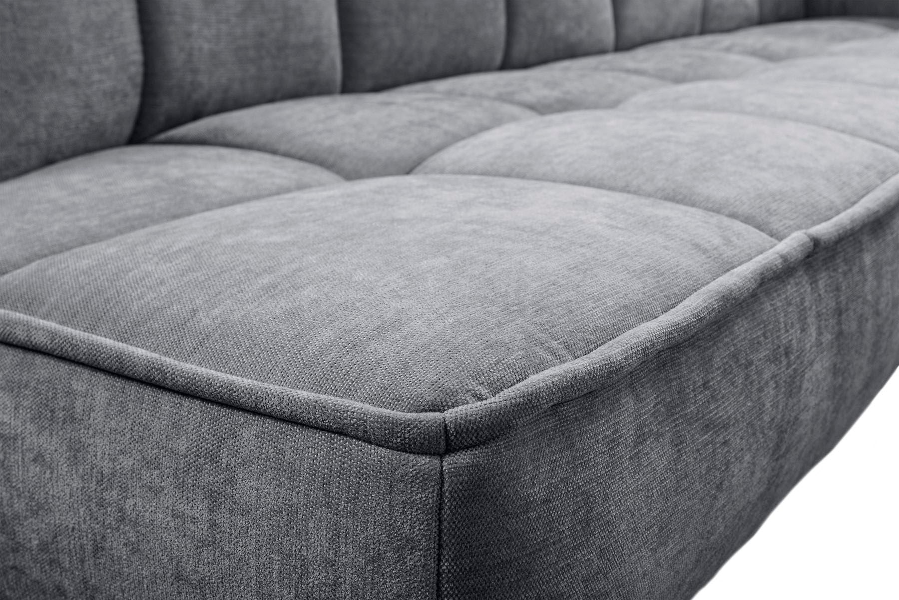 exxpo - sofa fashion Eckbank »Latte« moderne Sitz- und Rückensteppung, bequem und elegant, hoher Holzfuß