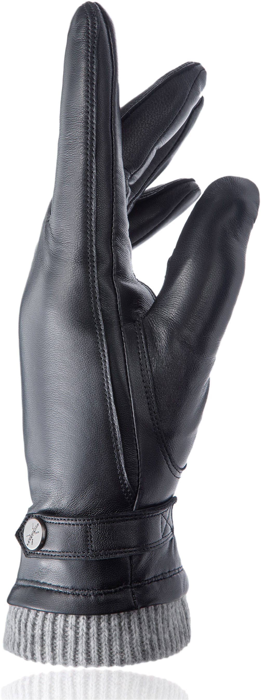 PEARLWOOD Lederhandschuhe »SUNNY« 1 Paar,  anschmiegsamer Elastikbund schütz vor Wind, Regen, Kälte und Schmutz