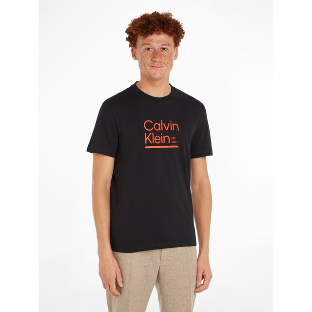 Calvin Klein T-Shirt »CONTRAST LINE LOGO T-SHIRT«, mit CK-Logodruck bei ♕