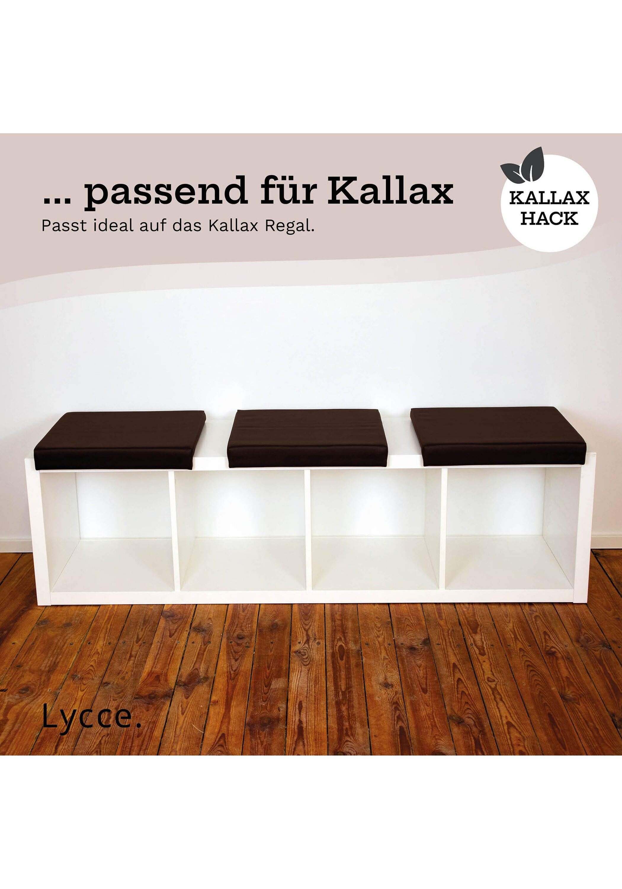 Lycce Bankauflage »Bankauflage Bankauflage Klemmkissen 1 Leiste 1er Pack« 3