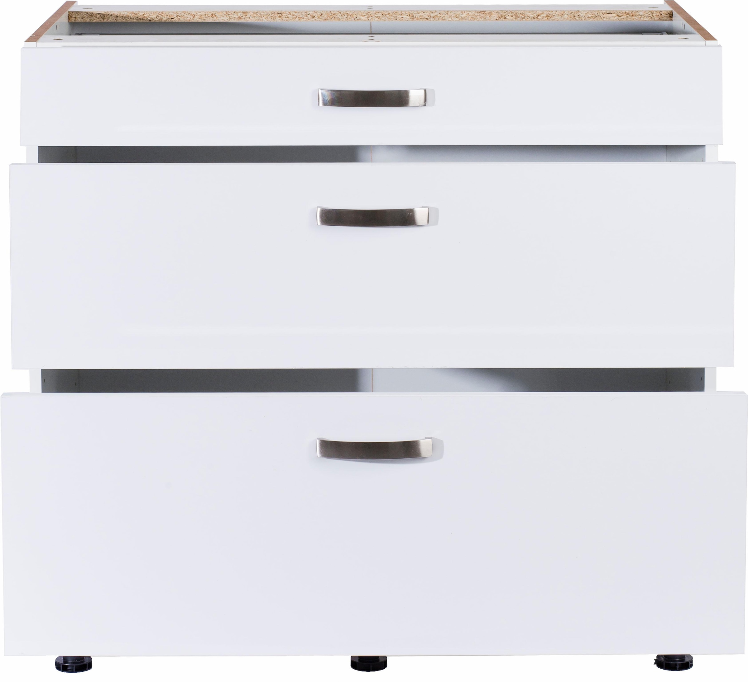 KOCHSTATION Unterschrank »KS-Cara« Breite 90 cm, mit Vollauszügen und Soft-Close-Funktion