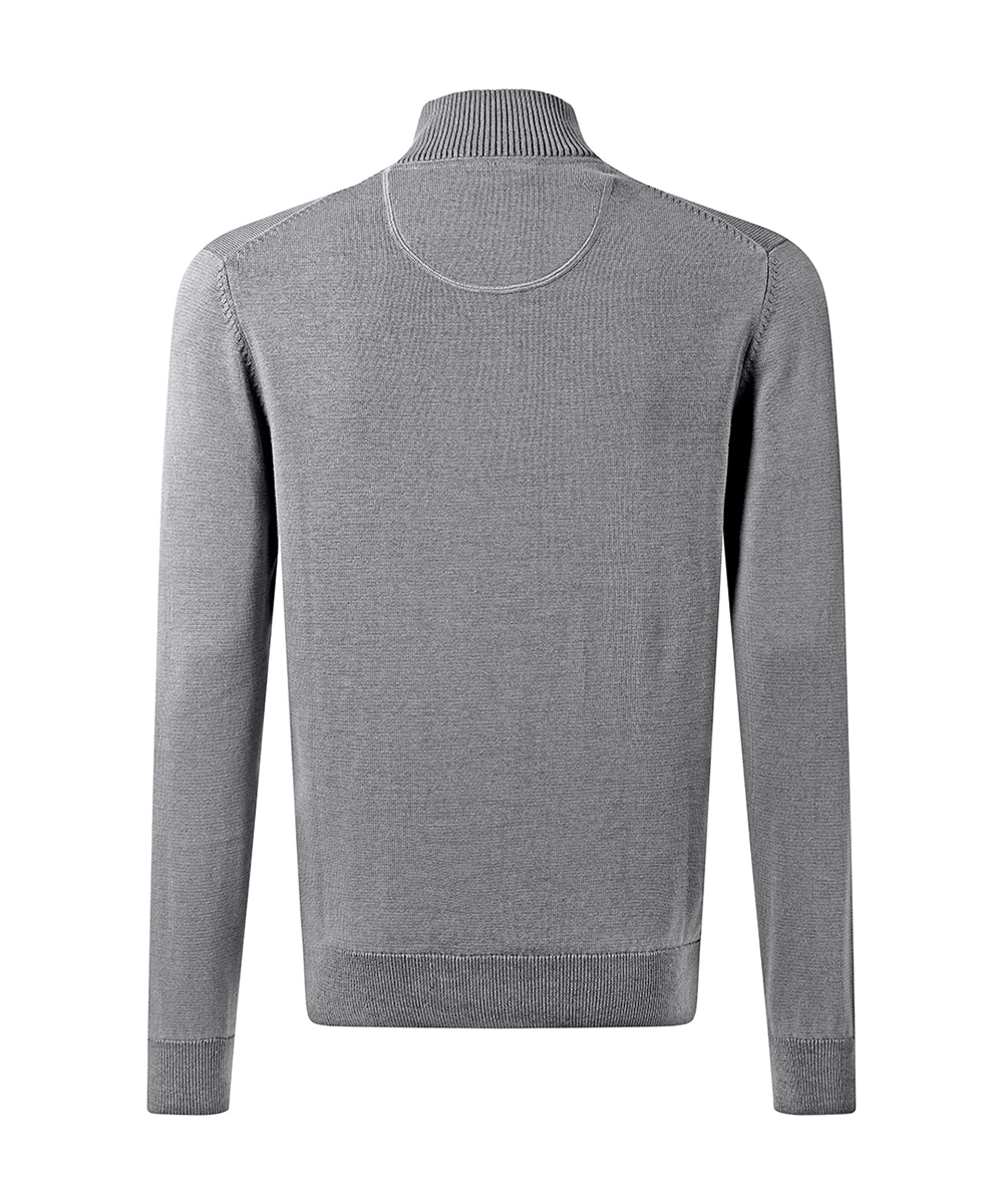 Pierre Cardin Strickpullover mit Troyer Kragen