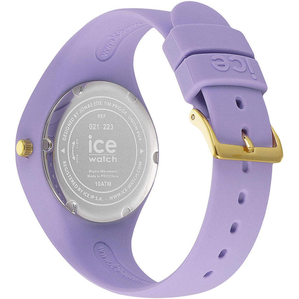 ice-watch Quarzuhr »ICE glitter - Digital lavender - Small - 3H, 021223«