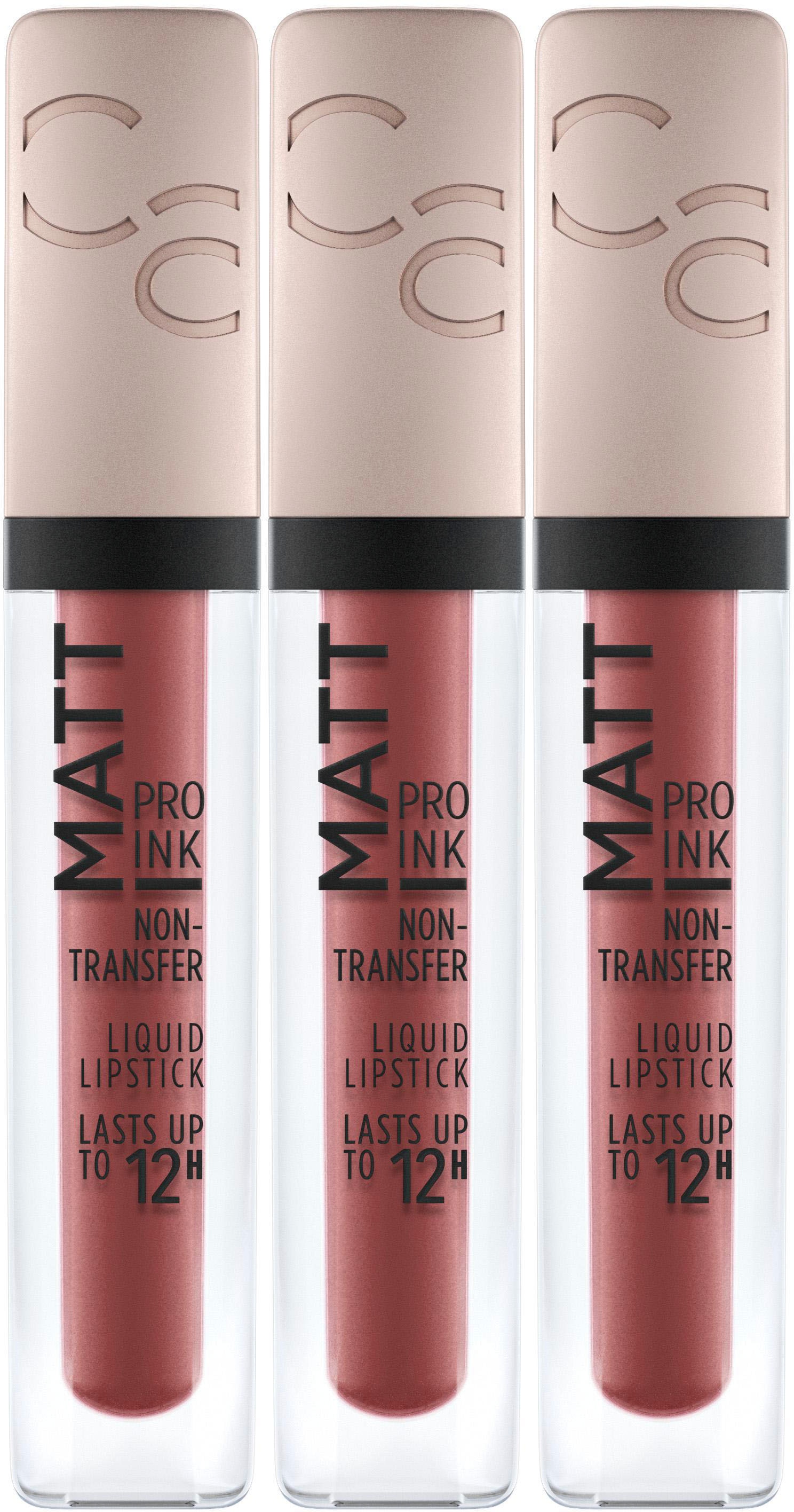 Catrice Lippenstift »Matt Pro Ink Non-Transfer Liquid Lipstick«, (Set, 3 tlg.)  bei ♕