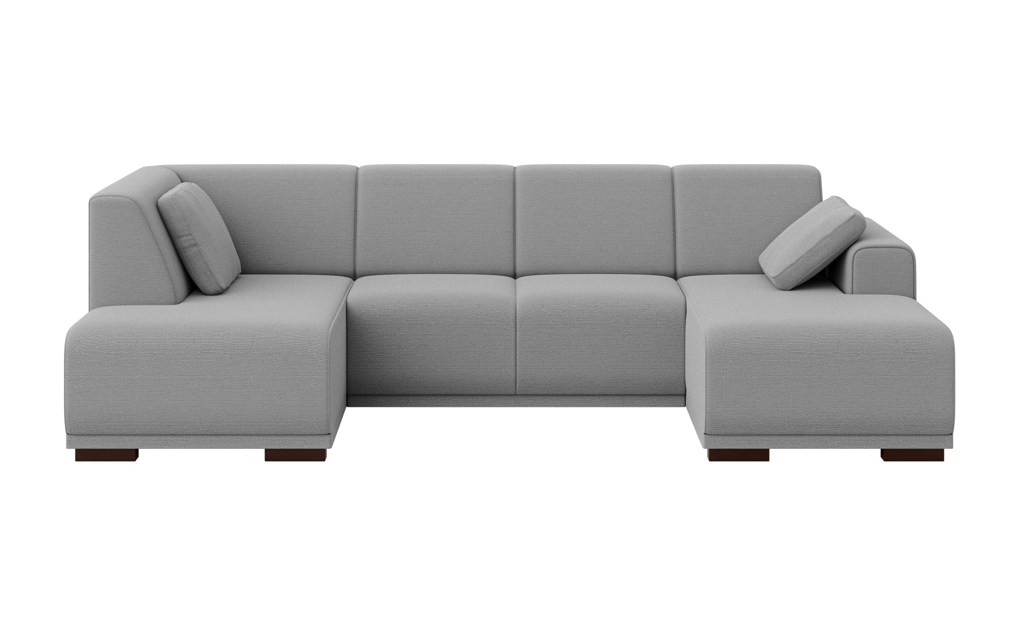 Home affaire Wohnlandschaft »BORNHOLM U-Form mit Recamiere rechts/links, B/T/H: 300/162/85 cm«, U-Form mit Wellenunterfederung, Recamiere rechts oder links bestellbar