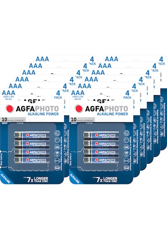 AgfaPhoto Batterie »Batterie Alkaline, Micro, AAA, LR03, 1.5V, Platinum, Karton... kaufen