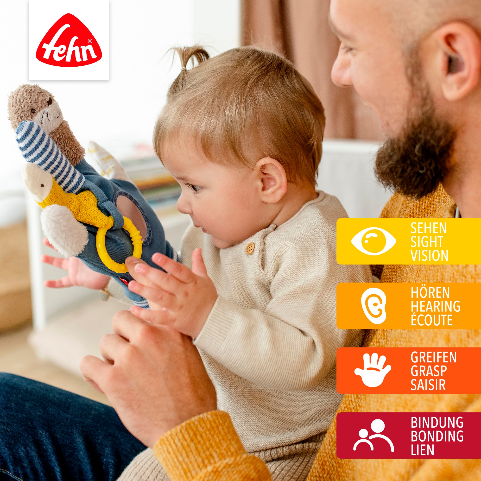 Fehn Greifspielzeug »Otter Theo, Spielhandschuh Otter«