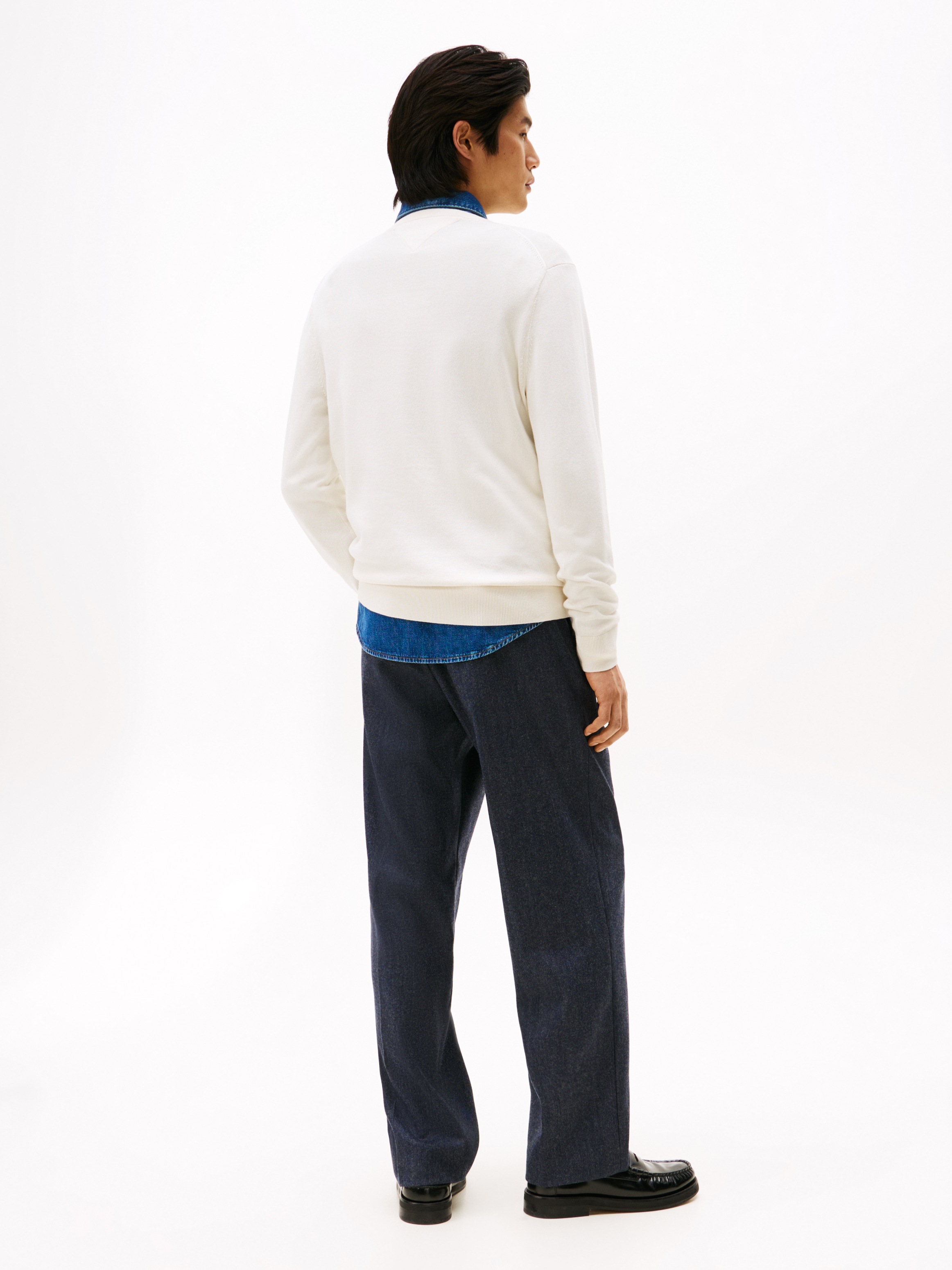 Tommy Hilfiger »ESSENTIAL COTTON CREW NECK« 100% Baumwolle Crewneck Regular Fit Premium Mode