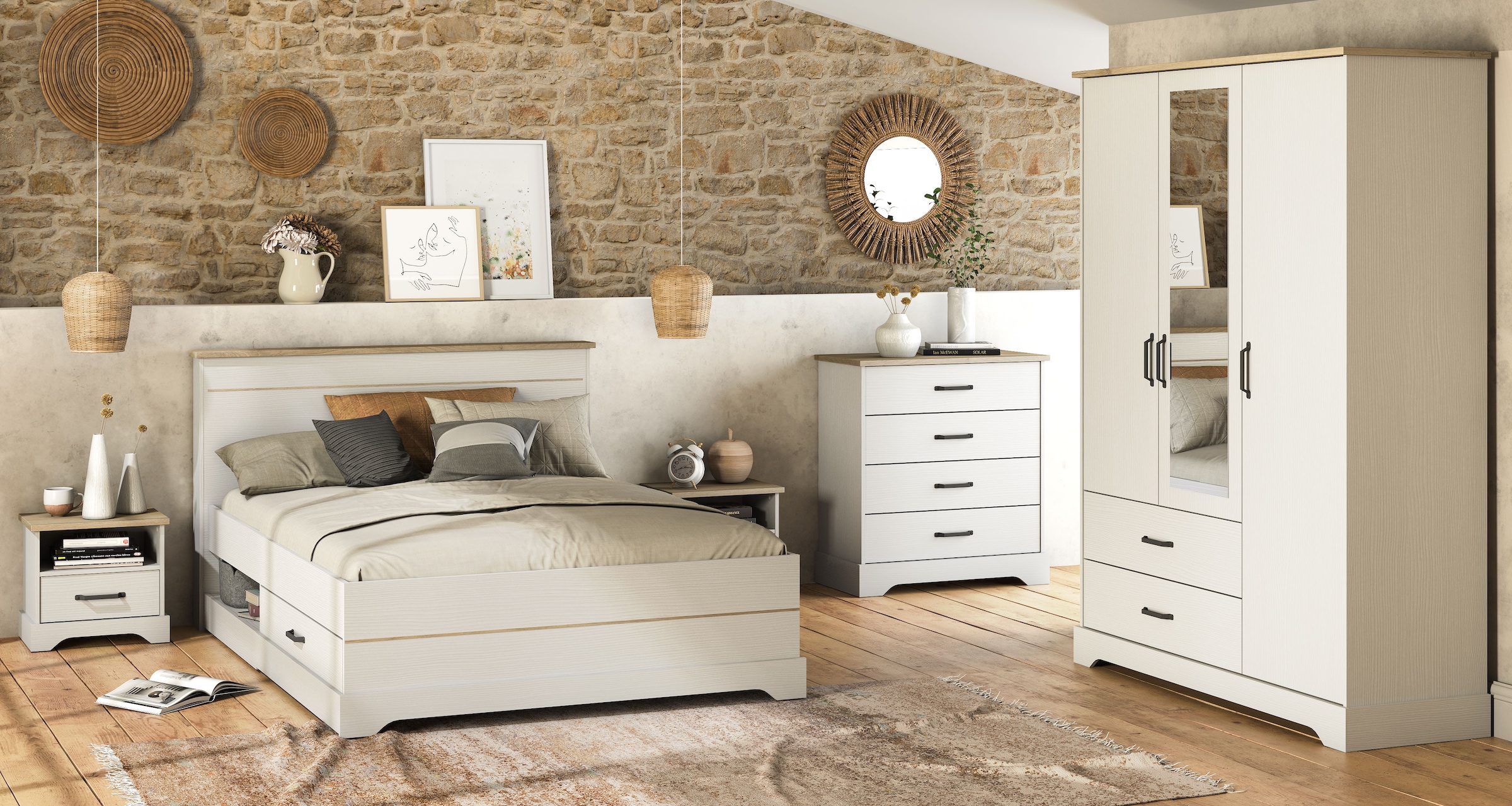 Demeyere GROUP Kommode »Cottage«, im Landhausstil, farbig abgesetzt