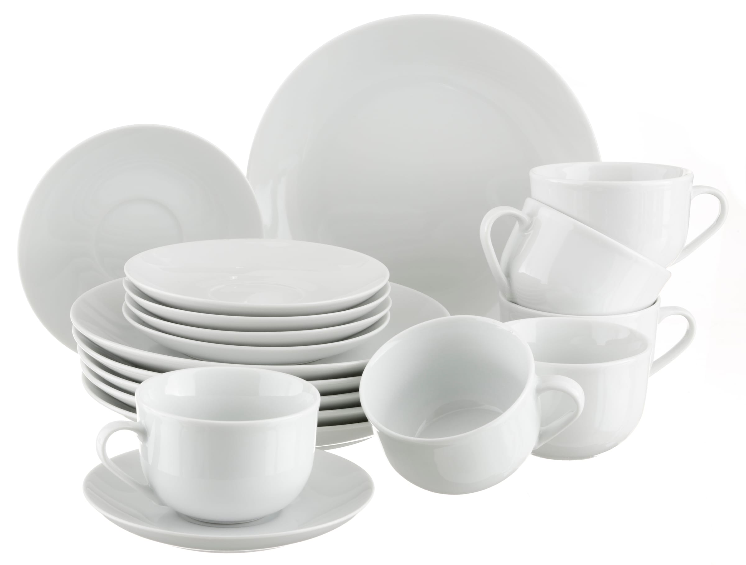 my home Kaffeeservice »Angi« Geschirr-Set, harmonische, trendige Coupeform