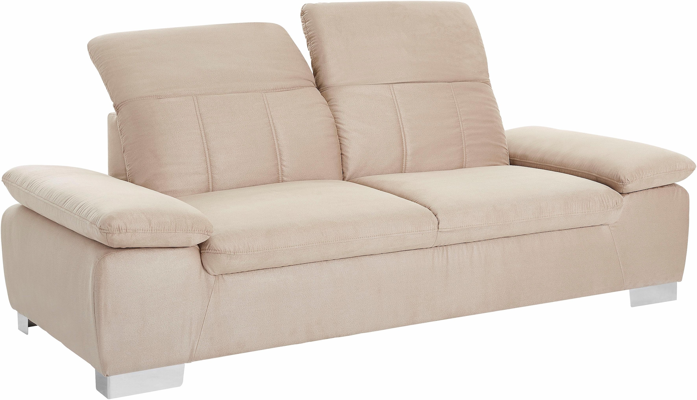 DOMO collection 2,5-Sitzer »Milan inklusive komfortablen Federkern für mehr Sitzkomfort« mit Rückenverstellung