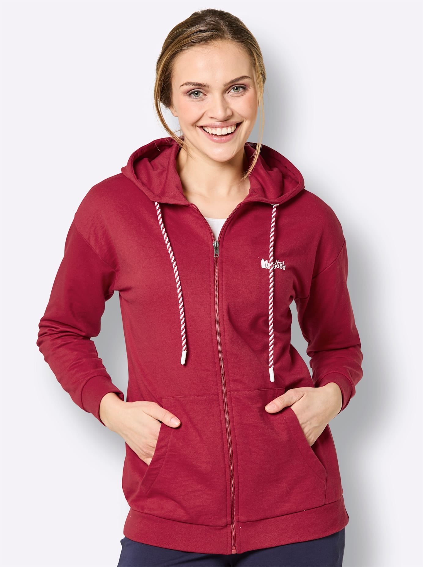 feel good Langjacke mit Kapuze
